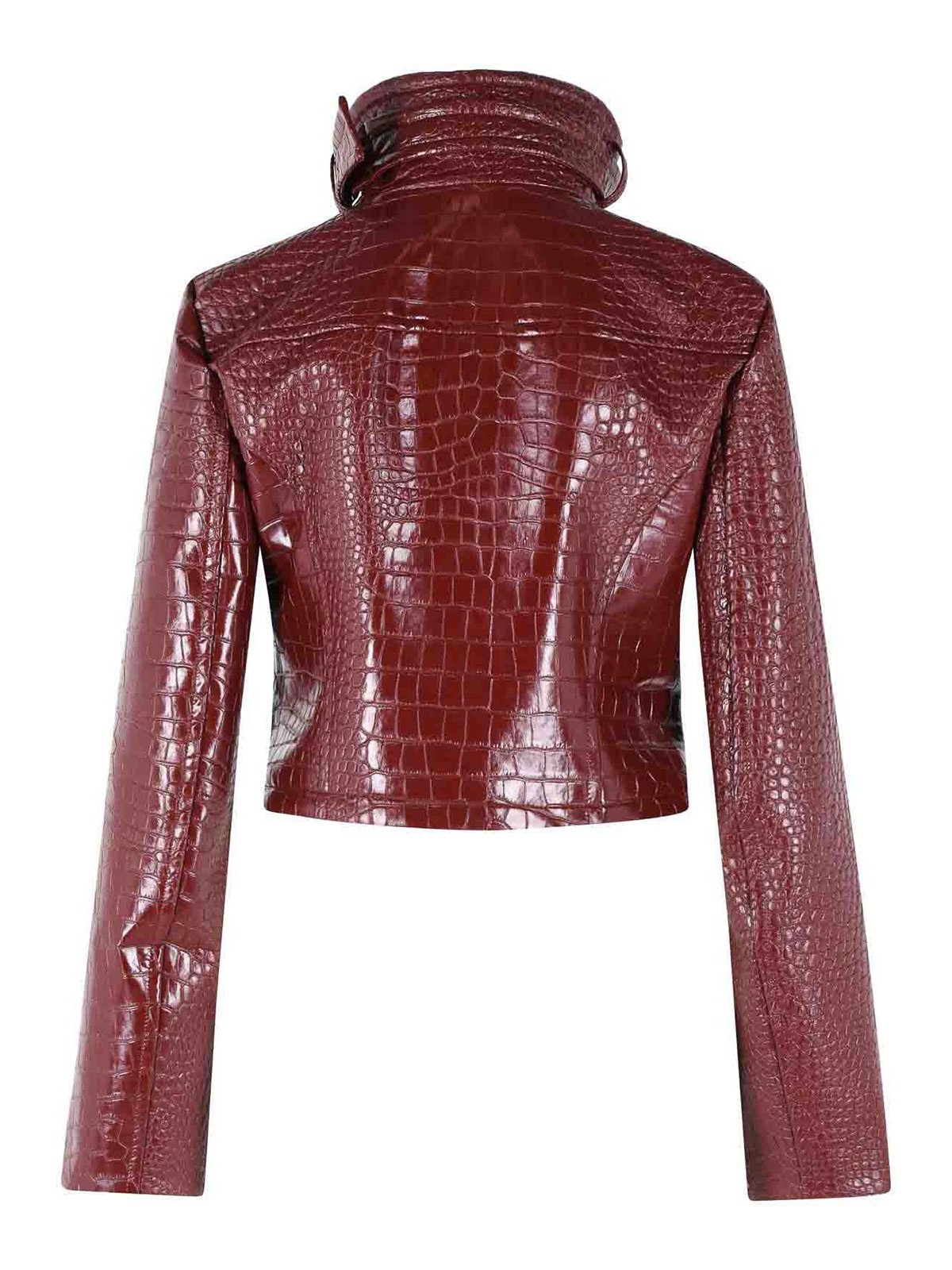 Sultan Crop Jacket In Print Patent Leather 2612041081004 (Sportmax / レザー&ファージャケット・コート ) | Sportmax (スポーツマックス)(1)