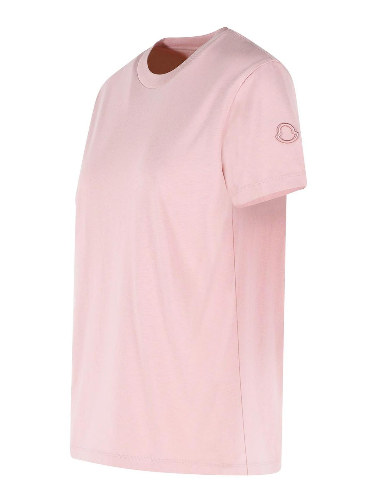 Pink Cotton T-Shirt 0938C0002989AUO51E (Moncler / Tシャツ・カットソー ) | Moncler (モンクレール)(2)