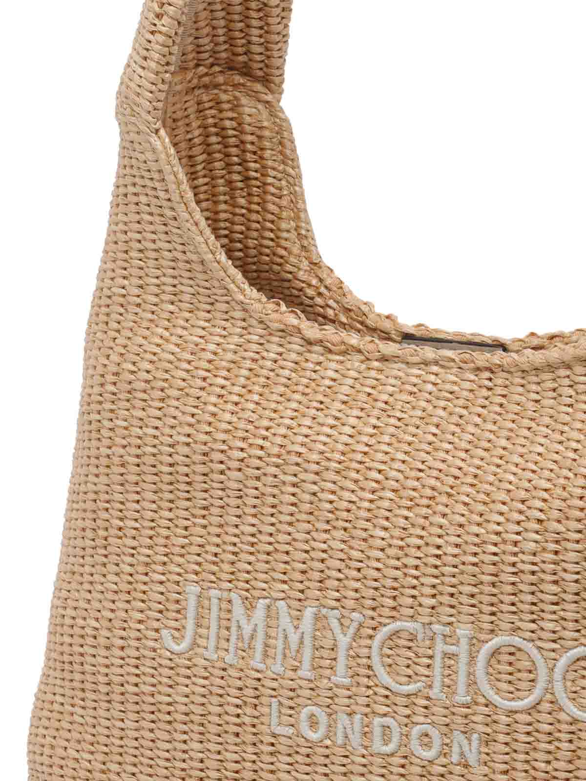 Medium Beach Diamond Hobo Bag BEACHDMNDHOBOMJYNNATURALLATTE (JIMMY CHOO / トートバッグ ) | JIMMY CHOO (ジミー チュウ)(3)