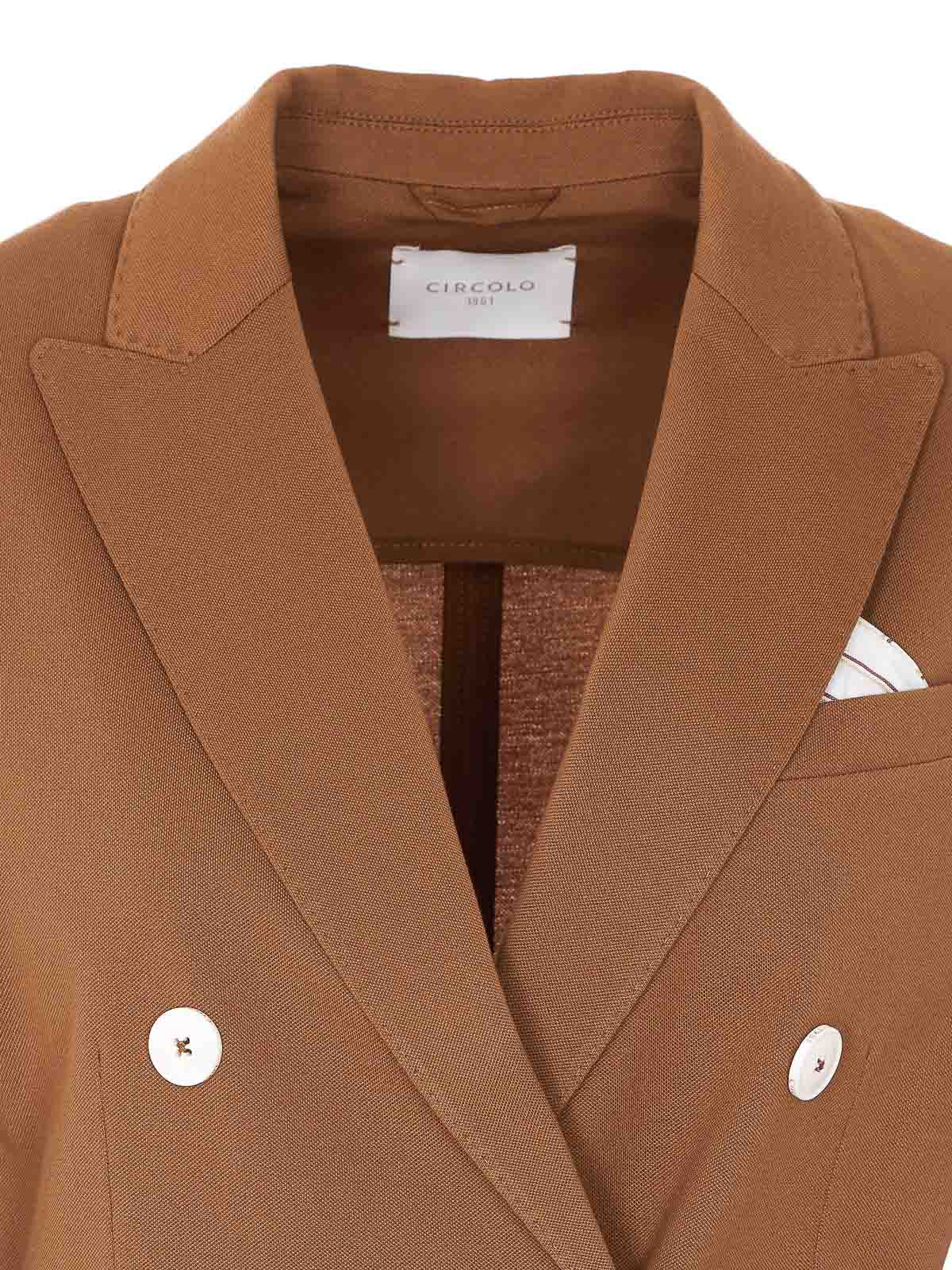 Brown Jacket FD38491330 (CIRCOLO 1901 / ブレザー・ジャケット ) | CIRCOLO 1901 (チルコロ1901)(3)