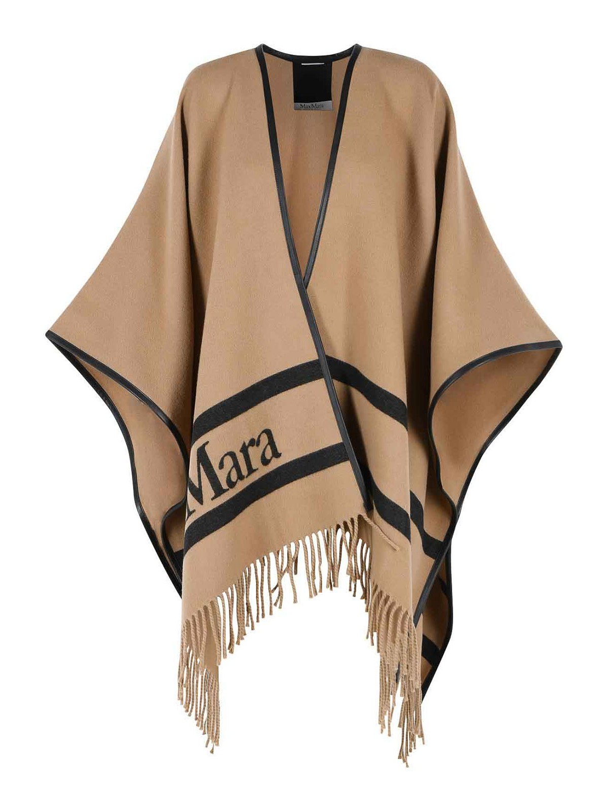 Aris Camel Jacquard Wool Poncho 2614541051001 (Max Mara / カジュアルジャケット ) | Max Mara (マックスマーラ)