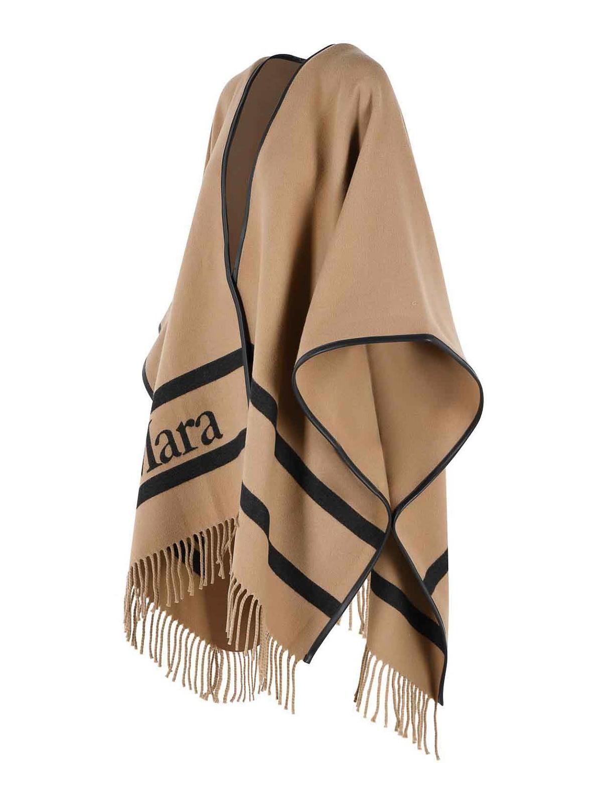 Aris Camel Jacquard Wool Poncho 2614541051001 (Max Mara / カジュアルジャケット ) | Max Mara (マックスマーラ)(2)