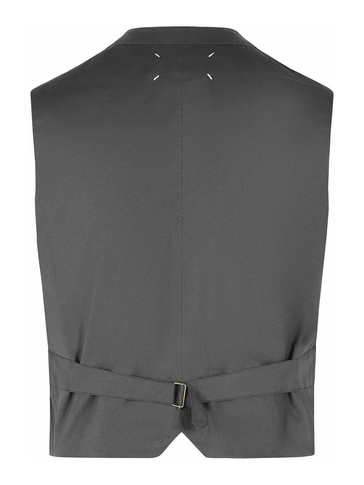 Grey Cotton And Silk Vest S50FB0117M35758855 (Maison Margiela / ベスト ) | Maison Margiela (メゾン マルジェラ)(1)