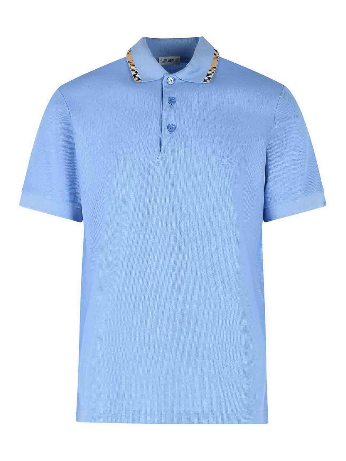 Eddie Polo Shirt In Light Blue Cotton 8126956 (Burberry / ポロシャツ ) | Burberry (バーバリー)