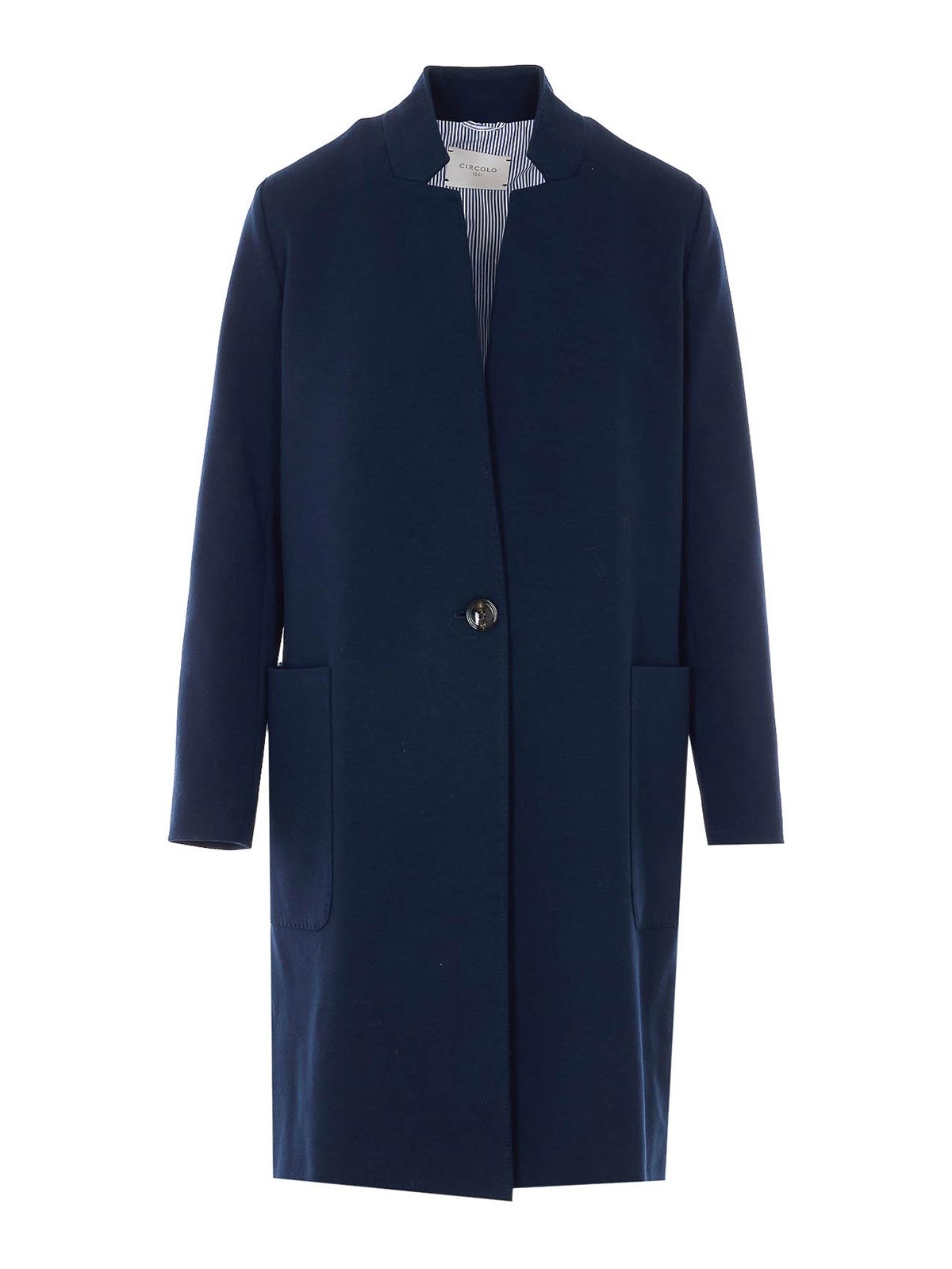 Blue Single Breasted Button Closure FD3816447 (CIRCOLO 1901 / コート ) | CIRCOLO 1901 (チルコロ1901)