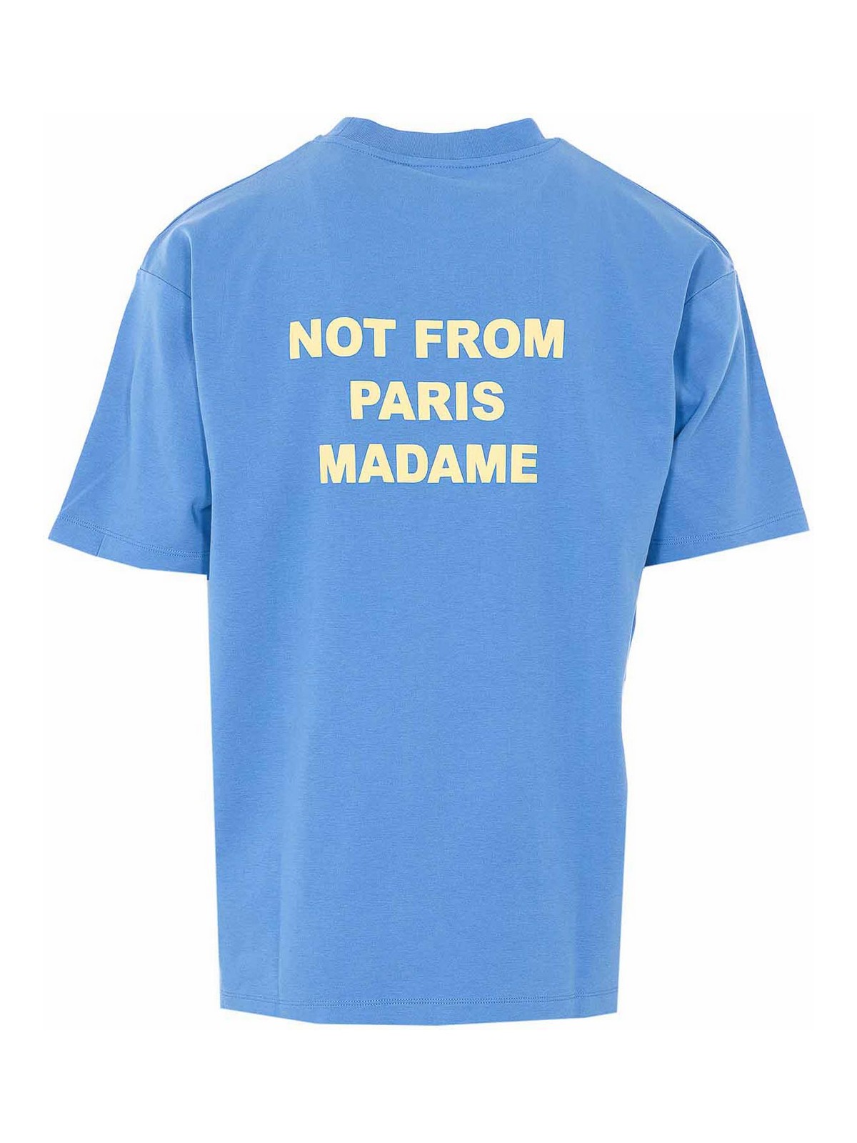 Blue Slogan T-Shirt TS203CO002ATBL (Drôle De Monsieur / Tシャツ・カットソー ) | Drôle De Monsieur (ドロールドムッシュ)(1)