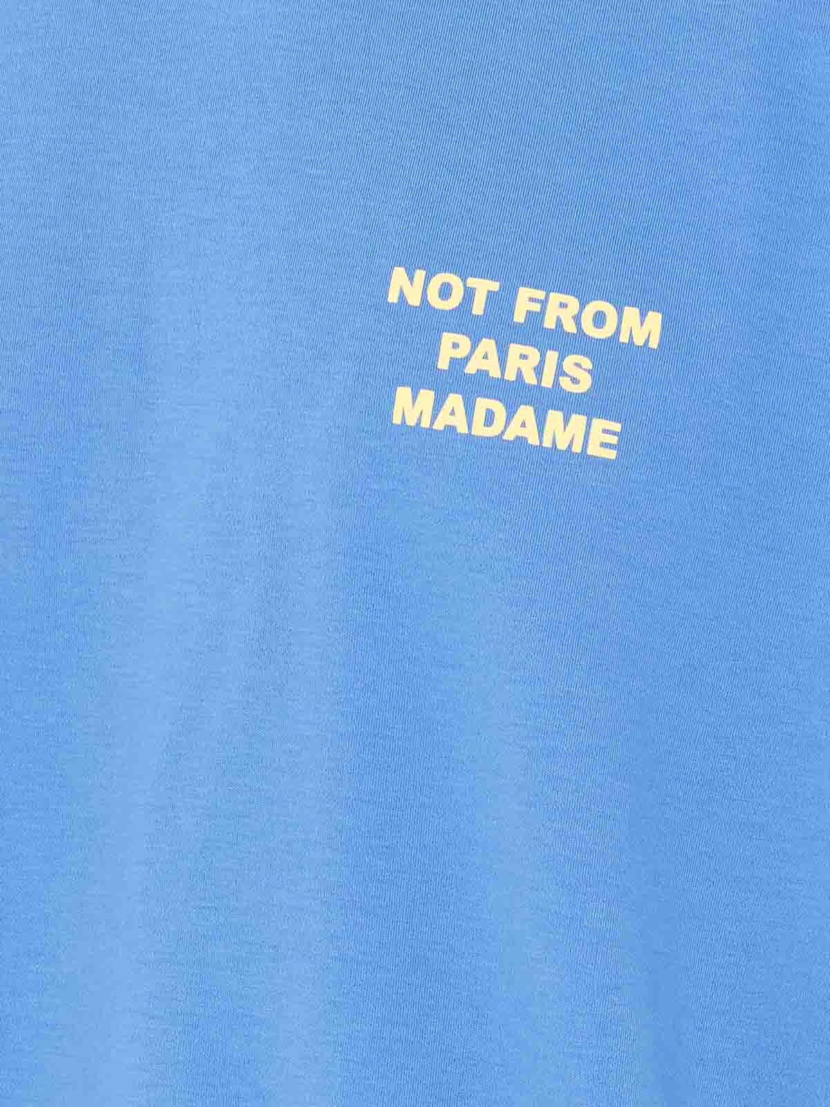 Blue Slogan T-Shirt TS203CO002ATBL (Drôle De Monsieur / Tシャツ・カットソー ) | Drôle De Monsieur (ドロールドムッシュ)(2)