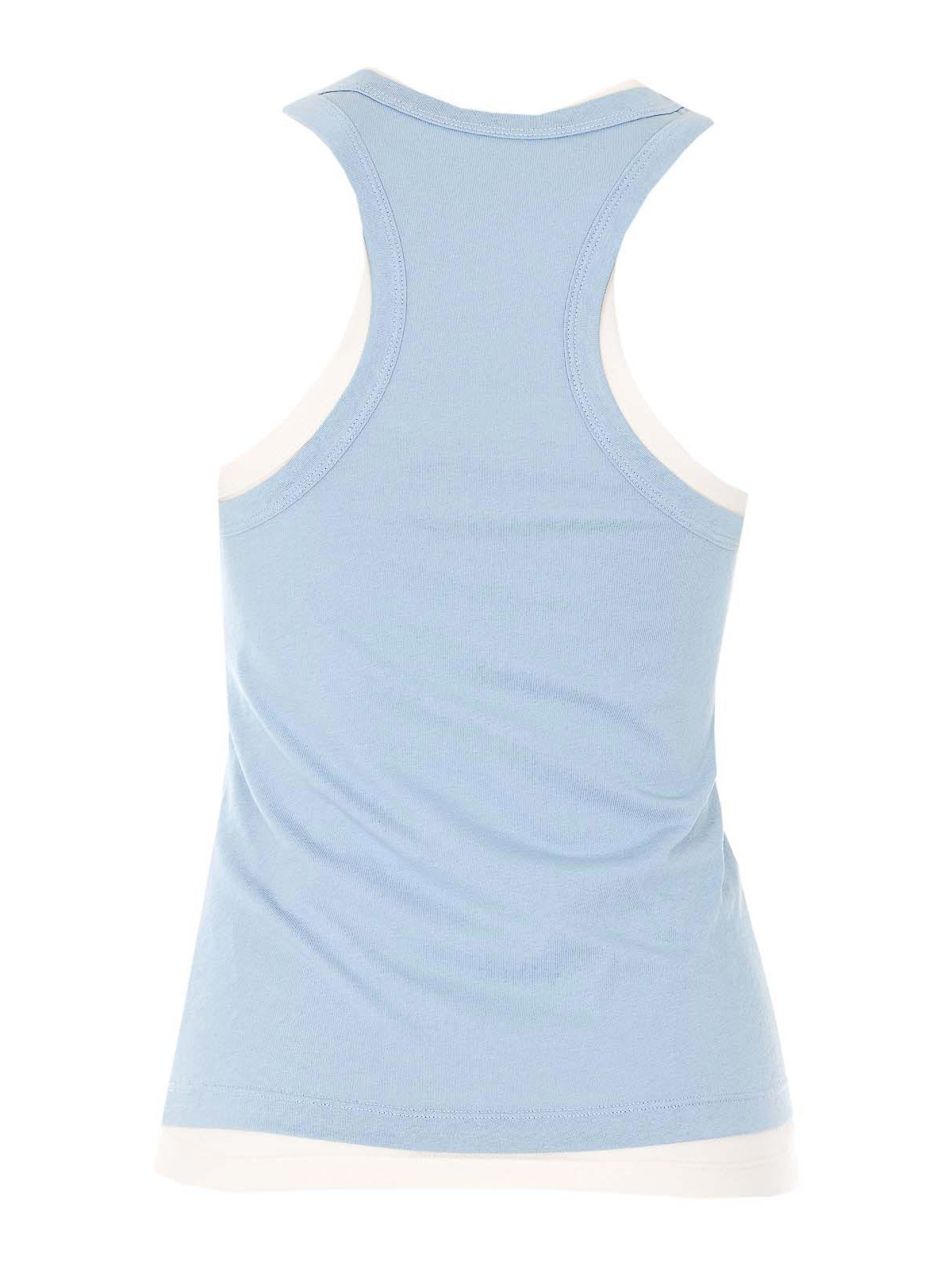White And Light Blue Top 0250CELESTE (ELEH / タンクトップ・キャミソール ) | ELEH (エレ)(1)