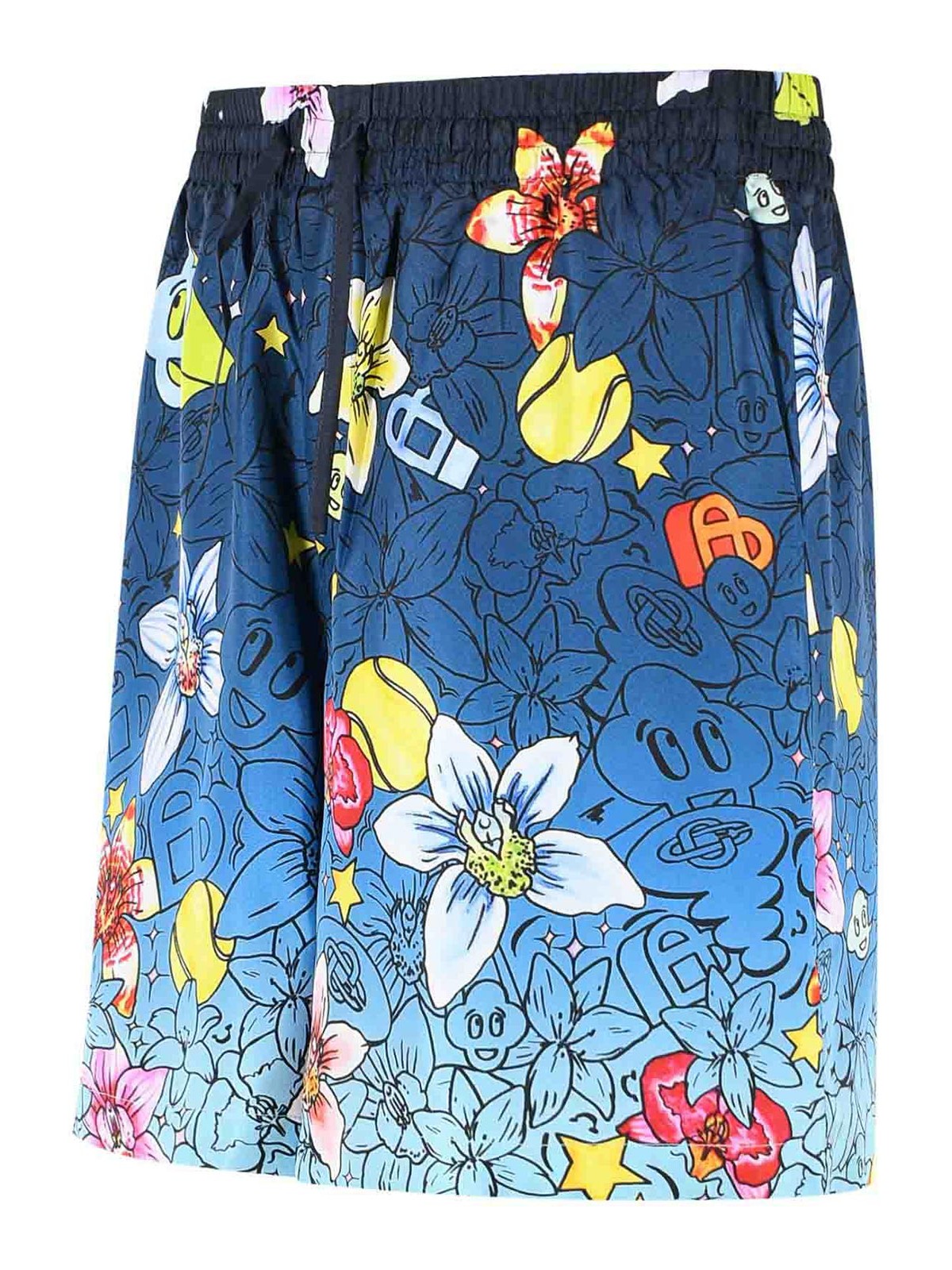 Collage Dicones Blue Silk Shorts MSS26TR39904 (Casablanca / ショートパンツ ) | Casablanca (カサブランカ)(2)