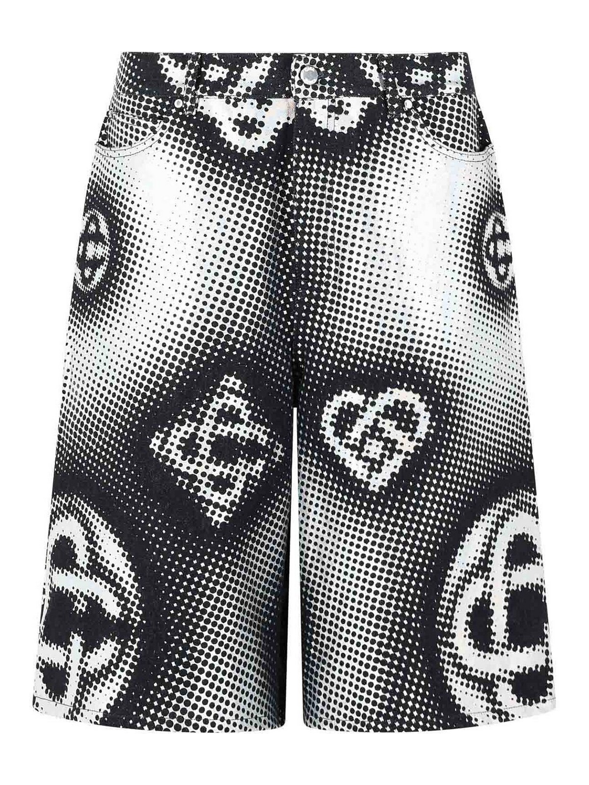 Perlescent Navy Cotton Bermuda Shorts MSS26TR42501 (Casablanca / ショートパンツ ) | Casablanca (カサブランカ)