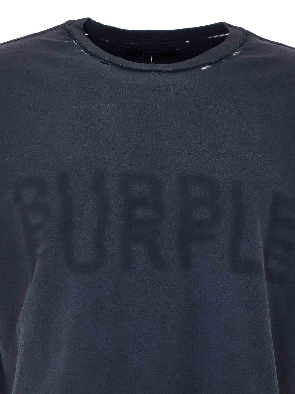 Black Texture Inside T-Shirt P101TBRH226BLACK (PURPLE / Tシャツ・カットソー ) | PURPLE (パープル)(3)