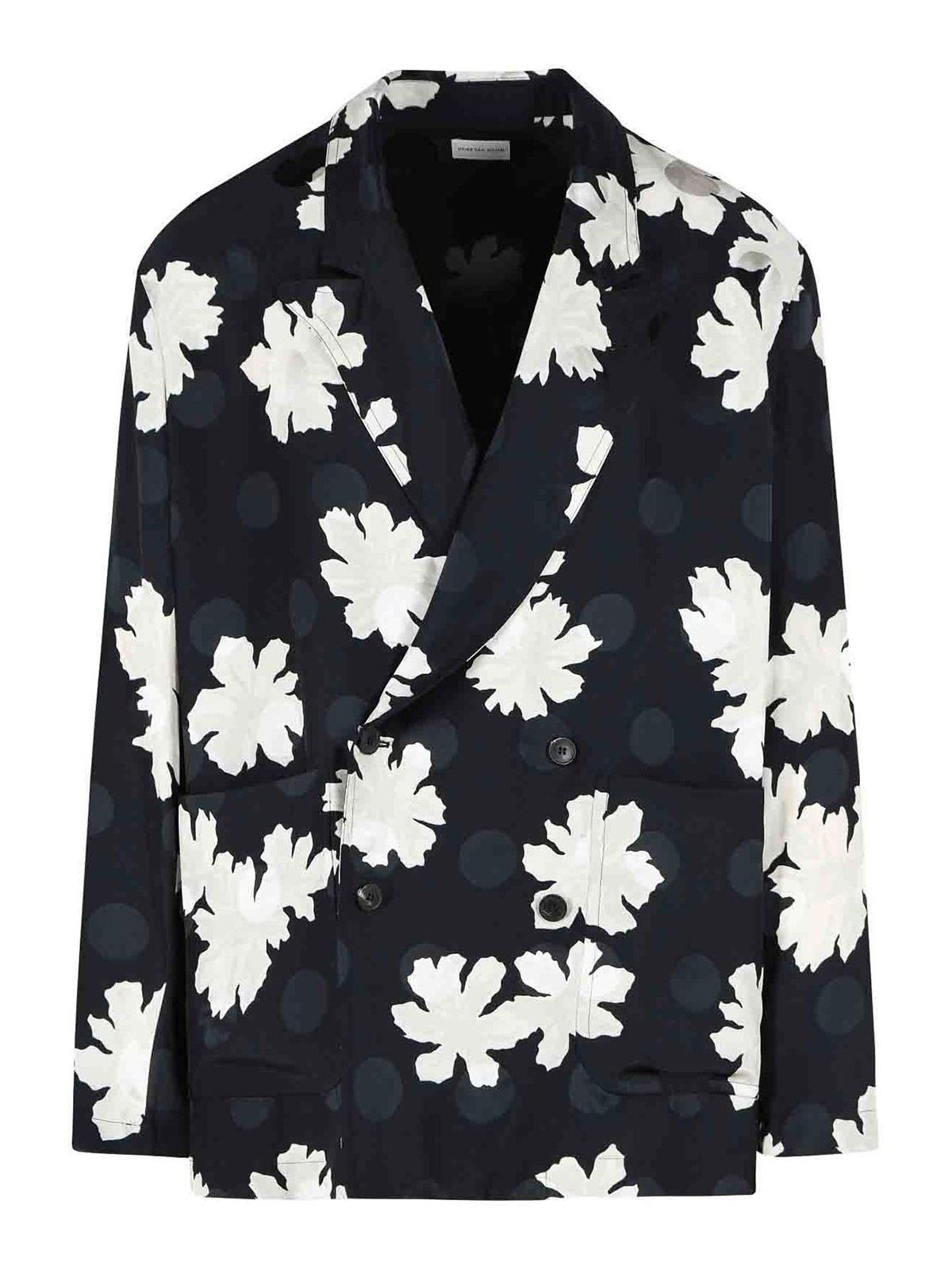 Caplans Black Viscose Blazer 207183031900 (Dries Van Noten / ブレザー・ジャケット ) | Dries Van Noten (ドリスヴァンノッテン)