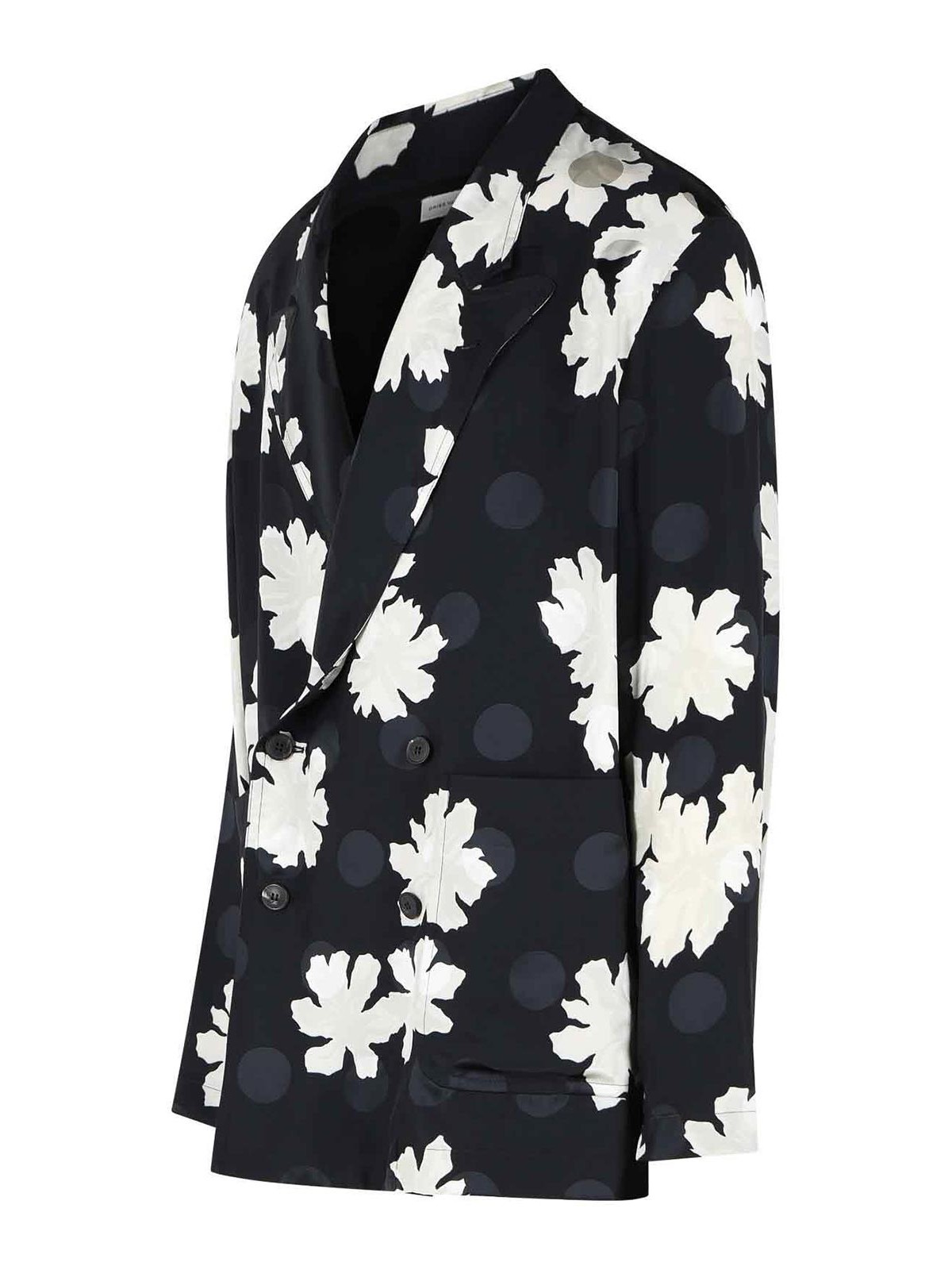 Caplans Black Viscose Blazer 207183031900 (Dries Van Noten / ブレザー・ジャケット ) | Dries Van Noten (ドリスヴァンノッテン)(2)