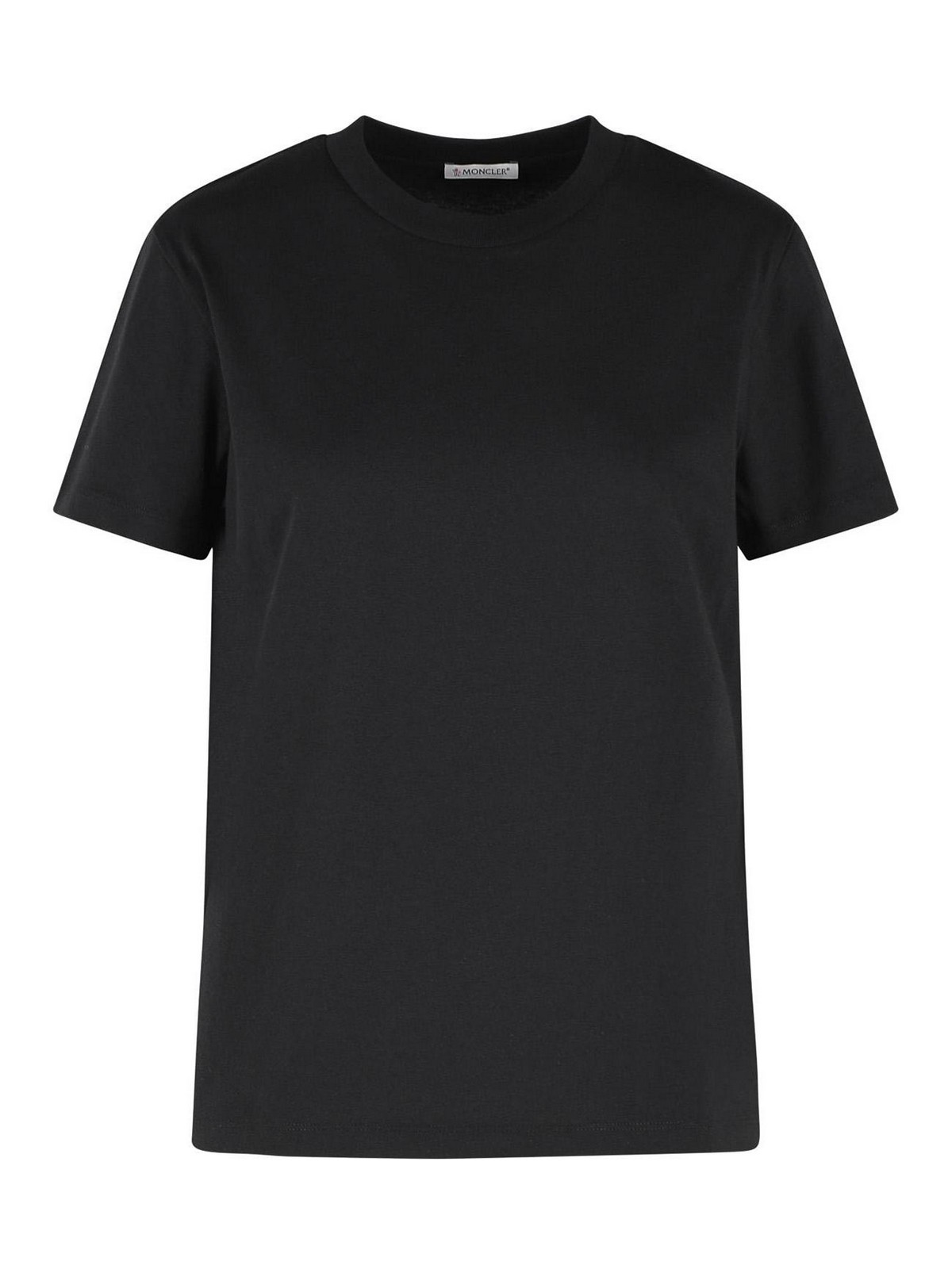 Black Cotton T-Shirt 0938C0002989AUO999 (Moncler / Tシャツ・カットソー ) | Moncler (モンクレール)