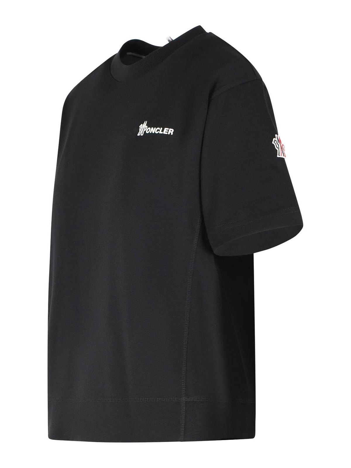 Black Cotton T-Shirt 0988C0001089AZ9999 (Moncler / Tシャツ・カットソー ) | Moncler (モンクレール)(2)