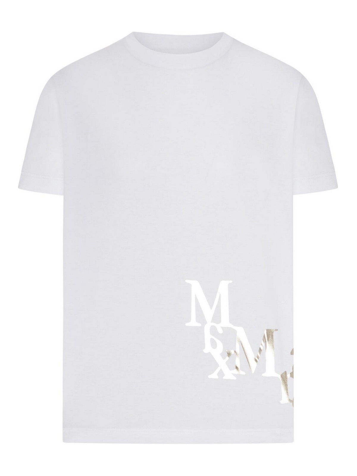 Cotton T-Shirt With Contrasting Side Logo 261997E20 (S MAX MARA / Tシャツ・カットソー ) | S MAX MARA (エス マックスマーラ)