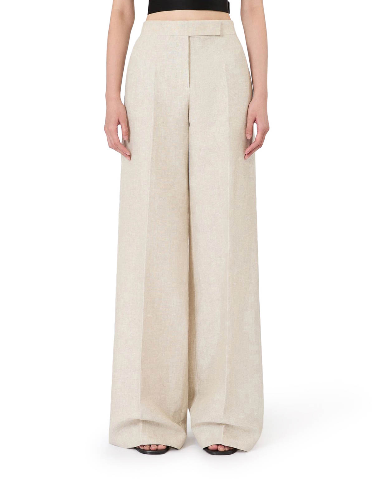 Wide Linen Drill Trousers 261113E20 (Max Mara / パンツ ) | Max Mara (マックスマーラ)(2)