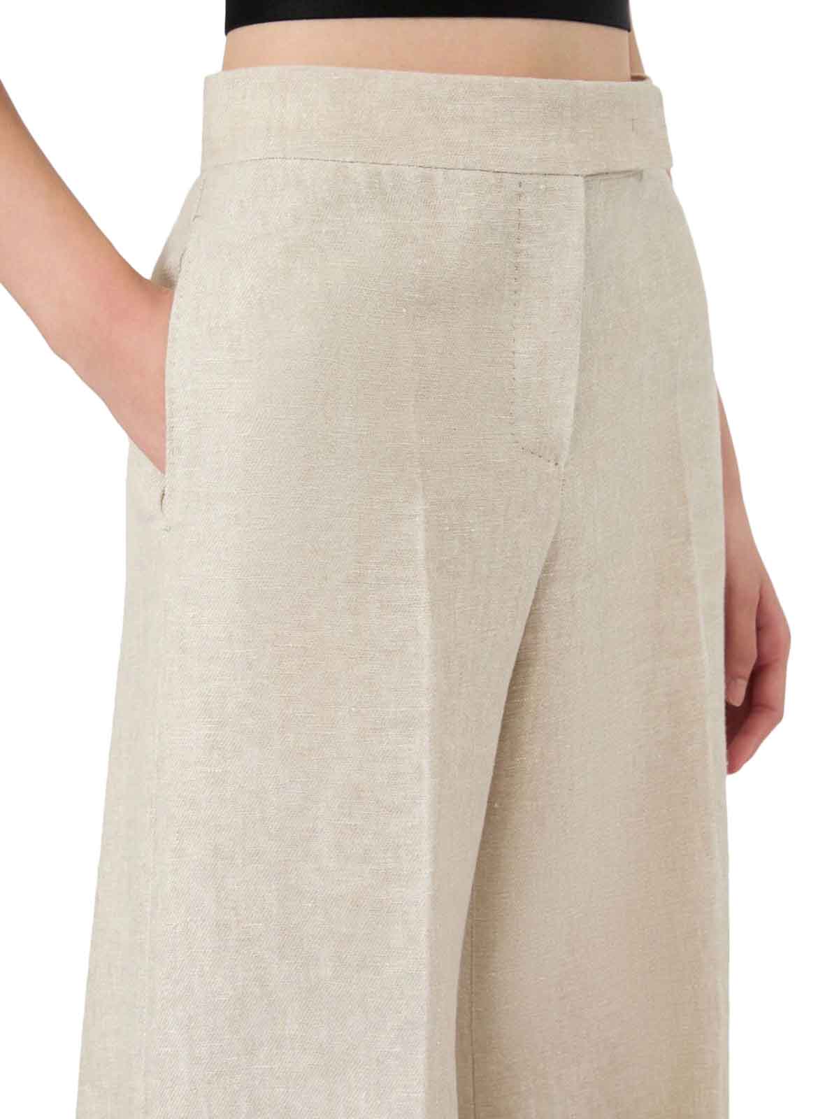 Wide Linen Drill Trousers 261113E20 (Max Mara / パンツ ) | Max Mara (マックスマーラ)(4)