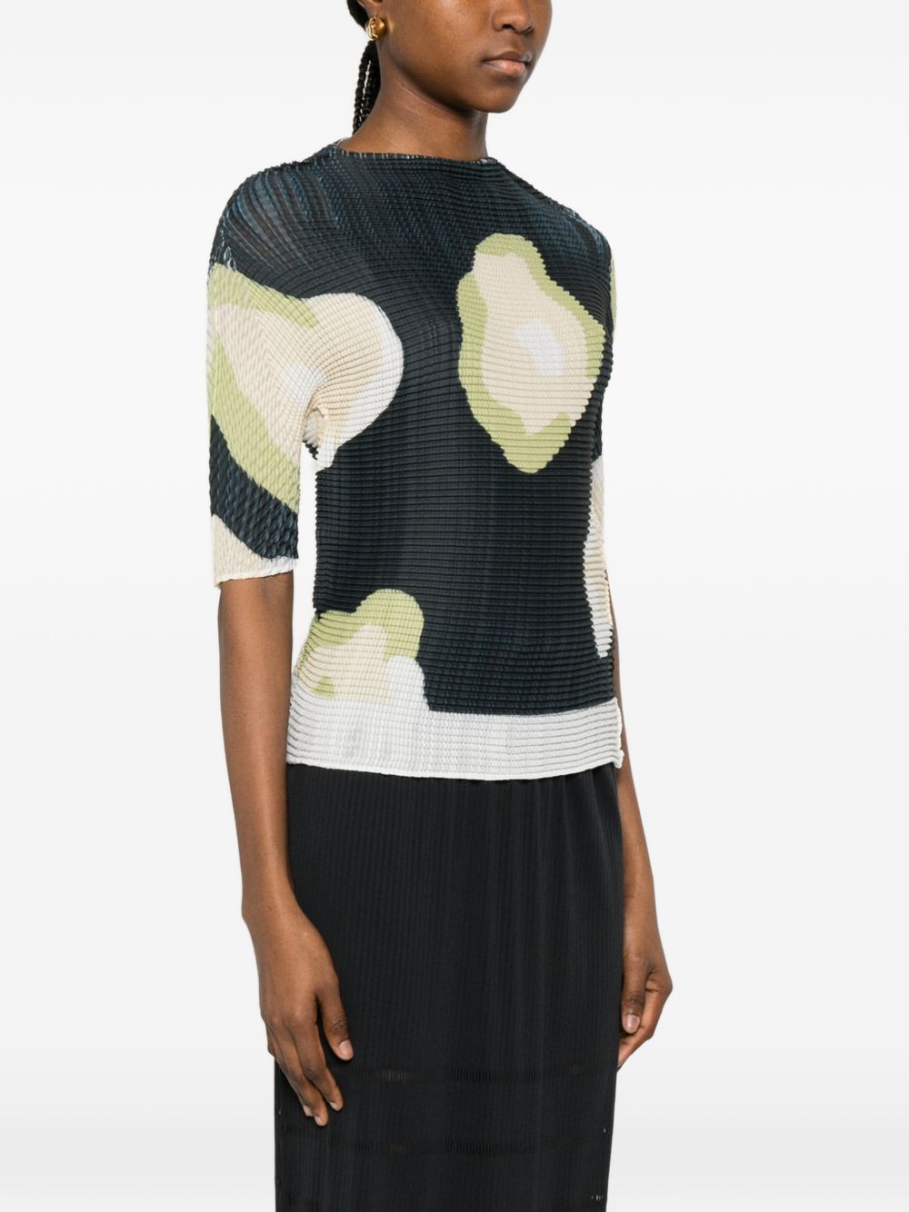 Issey Miyake Top Black IM66FJ69717 (ISSEY MIYAKE / シャツ・ブラウス ) | ISSEY MIYAKE (イッセイ ミヤケ)(1)