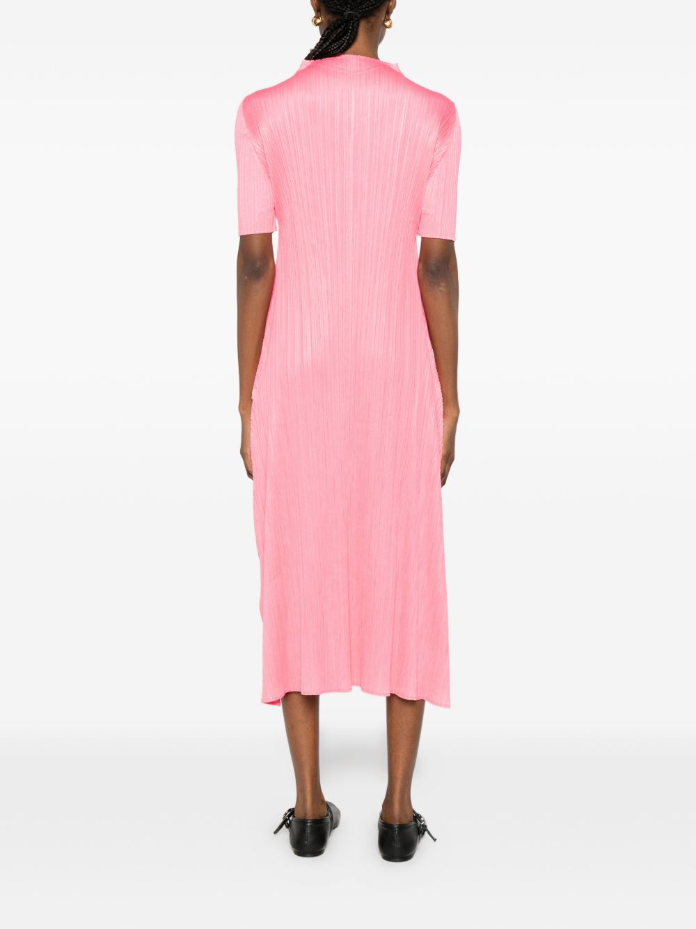 Pleats Please Dresses Pink PP66JH13622 (PLEATS PLEASE ISSEY MIYAKE / ワンピース・ドレス・オールインワン ) | PLEATS PLEASE ISSEY MIYAKE (プリーツ プリーズ イッセイ ミヤケ)(3)