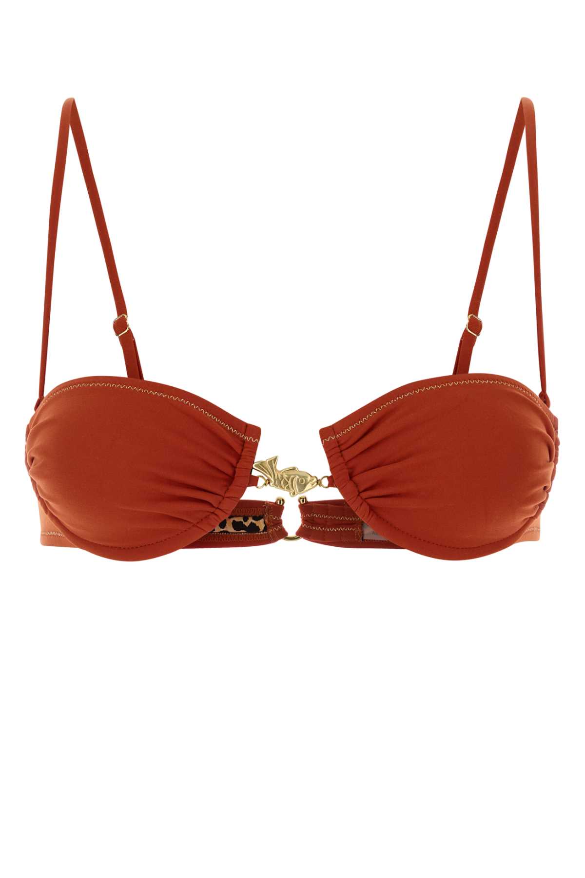 Coral stretch nylon Hammond 2.0 bikini top HAMMOND20TOPREDCORAL (Reina Olga / スイムウェア ) | Reina Olga (レイナ オルガ)