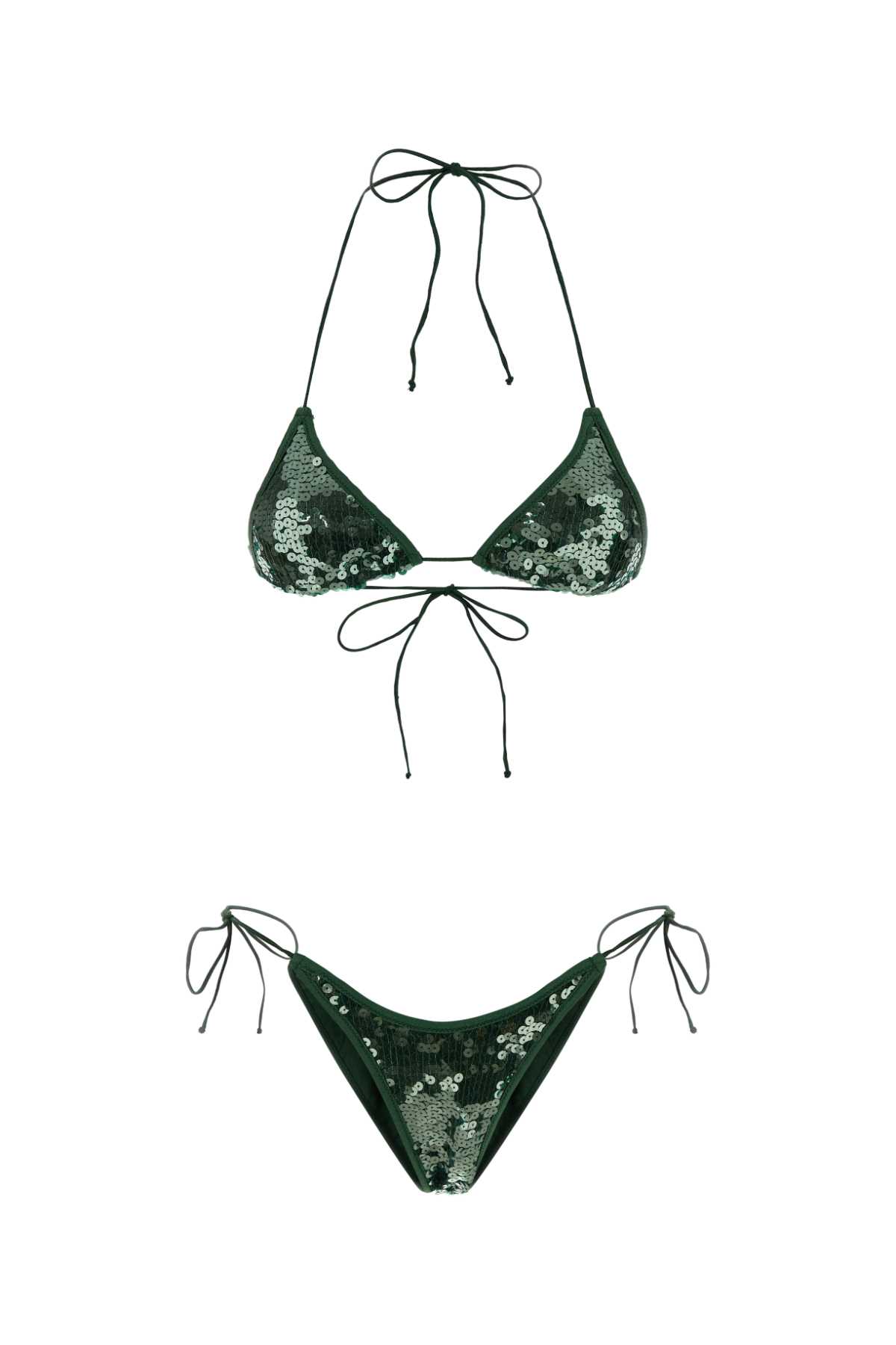 Embellished polyester Marylin bikini MKS261GREEN (Oséree / スイムウェア ) | Oséree (オスレー)