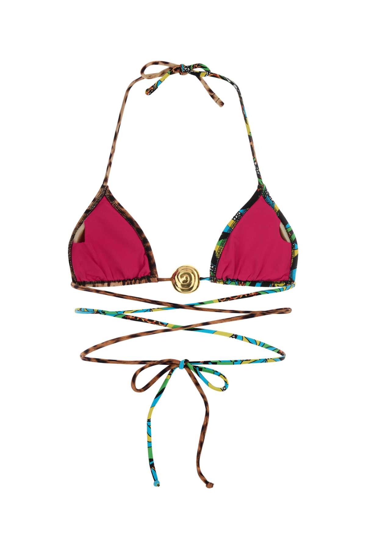 Printed stretch nylon Miami 2.0 bikini top MIAMITOP203TONEPRINTSTERESA (Reina Olga / スイムウェア ) | Reina Olga (レイナ オルガ)(1)