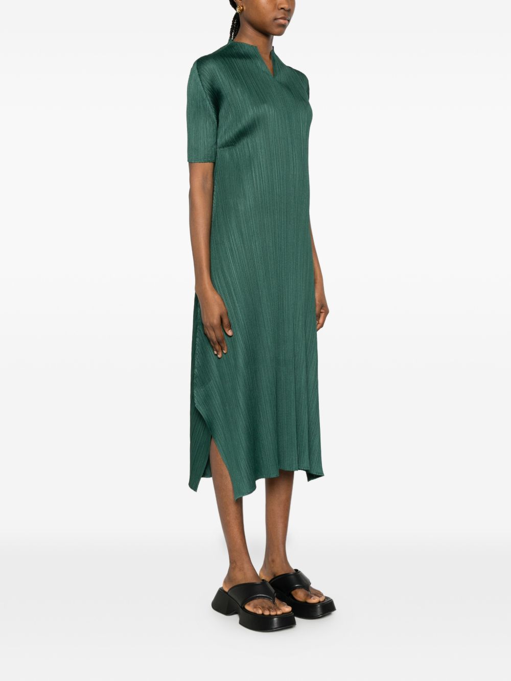 Pleats Please Dresses Green PP66JH13667 (PLEATS PLEASE ISSEY MIYAKE / ワンピース・ドレス・オールインワン ) | PLEATS PLEASE ISSEY MIYAKE (プリーツ プリーズ イッセイ ミヤケ)(3)