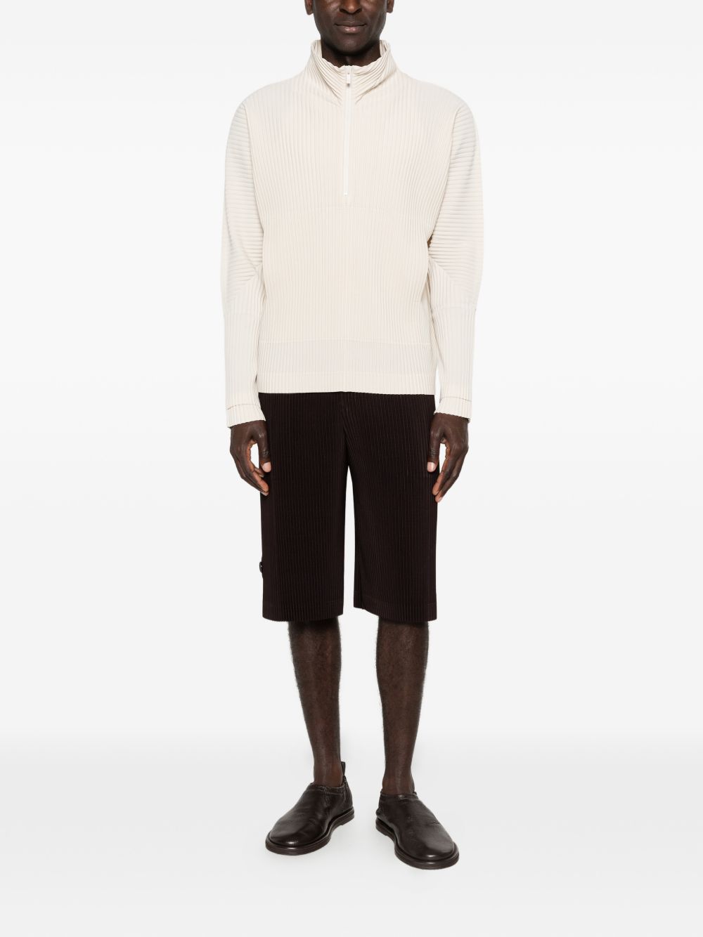 HOMME PLISSE' ISSEY MIYAKE Shirts Beige HP66JK03242 (HOMME PLISSÉ ISSEY MIYAKE / シャツ・ブラウス ) | HOMME PLISSÉ ISSEY MIYAKE (オムプリッセ イッセイ ミヤケ)(2)