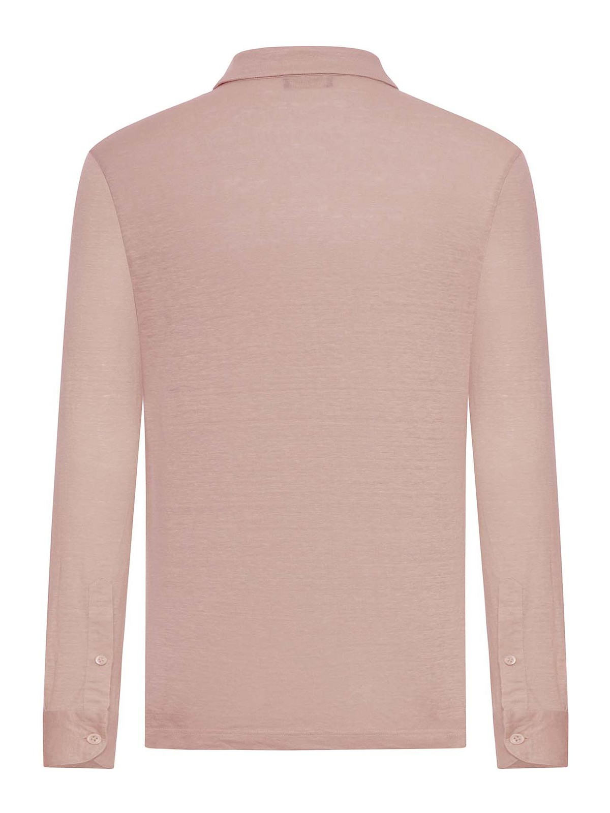 Long-Sleeved Linen Polo Shirt 60192E16 (NOME / ポロシャツ ) | NOME (ノーメ)(1)