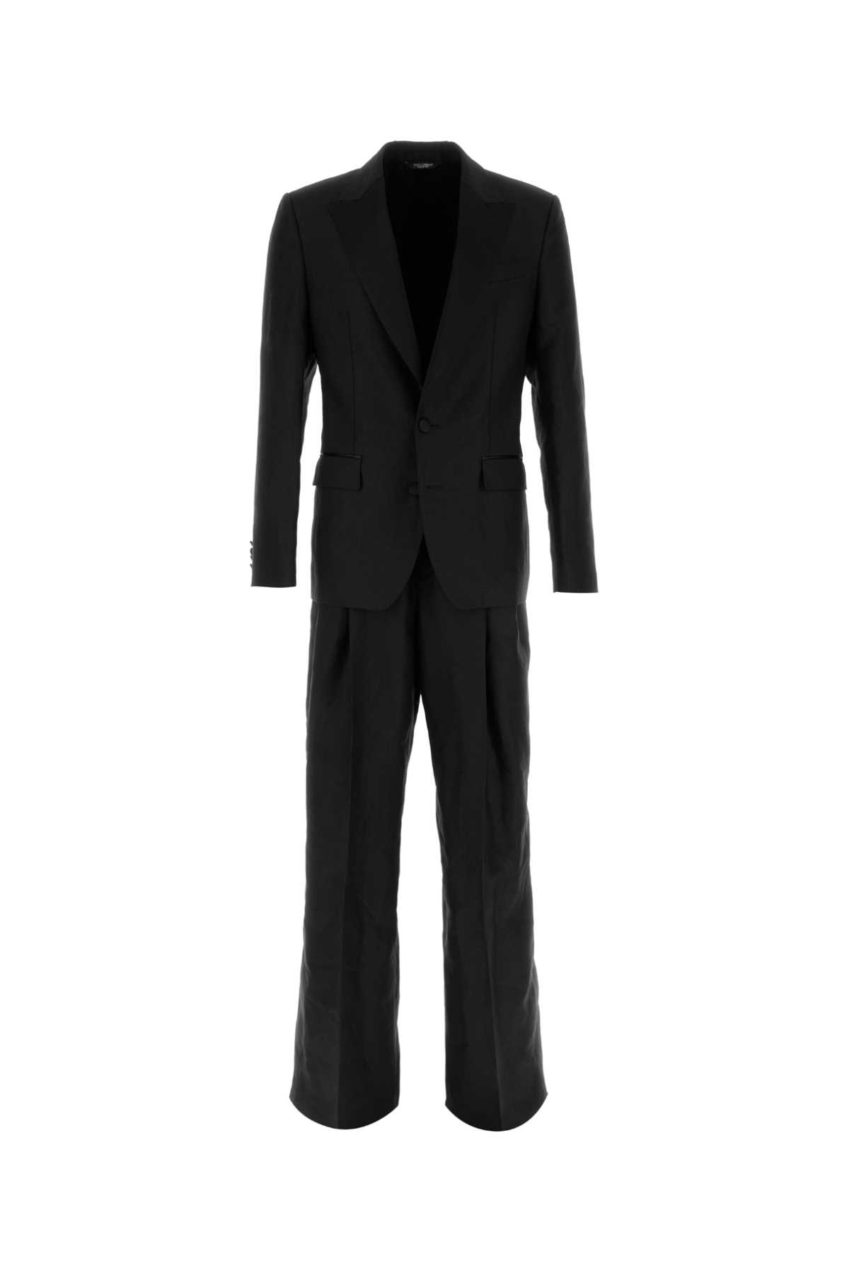 Black linen blend suit GK04ITFU4MCN0000 (Dolce & Gabbana / スーツ ) | Dolce & Gabbana (ドルチェガッバーナ)