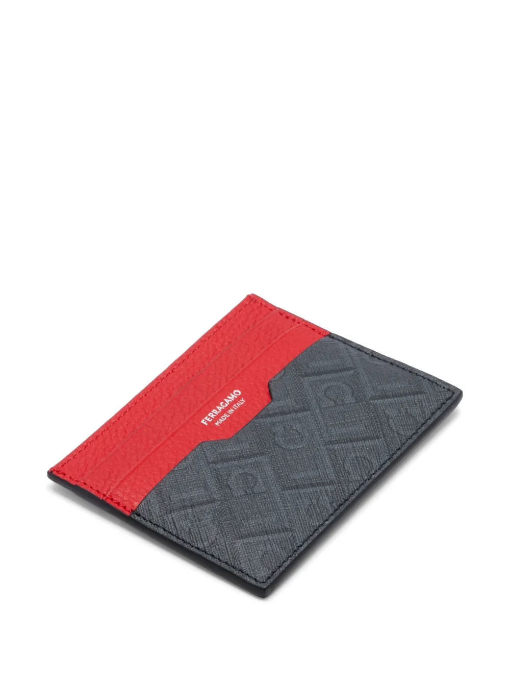 MONOGRAM-PRINT TWO-TONE GRAINED LEATHER CARD HOLDER 6615830780322NEROGRIGIO (FERRAGAMO / 財布・カードケース ) | FERRAGAMO (フェラガモ)(2)