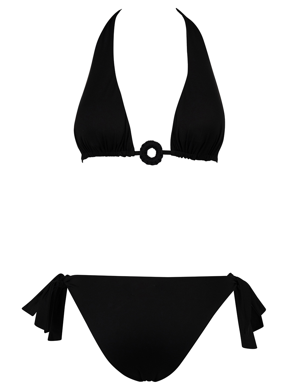 RUFFLED TRIANGLE BIKINI WITH RING FR42FS17M0F0009 (FISICO / スイムウェア ) | FISICO (フィジコ)