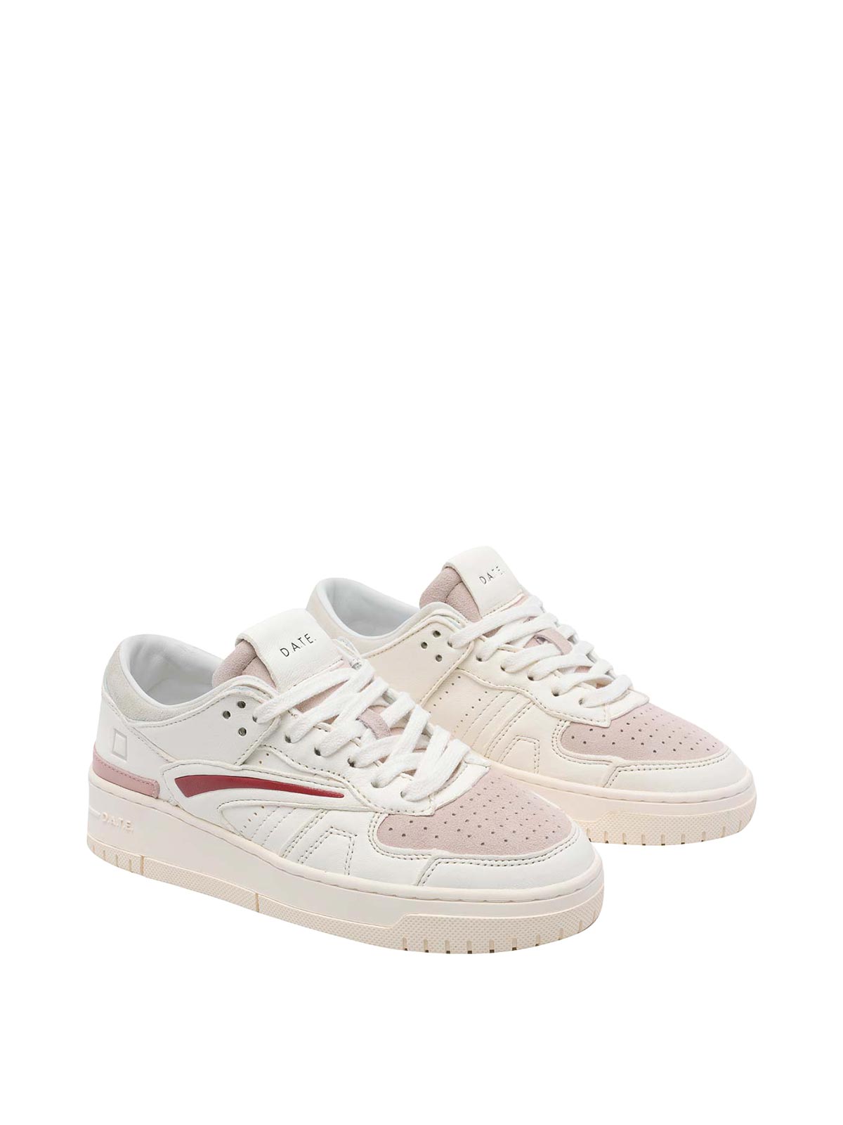 White And Bordeaux Torneo Sneakers W441TOSFWX (D.A.T.E. / スニーカー ) | D.A.T.E. (デイト)(1)