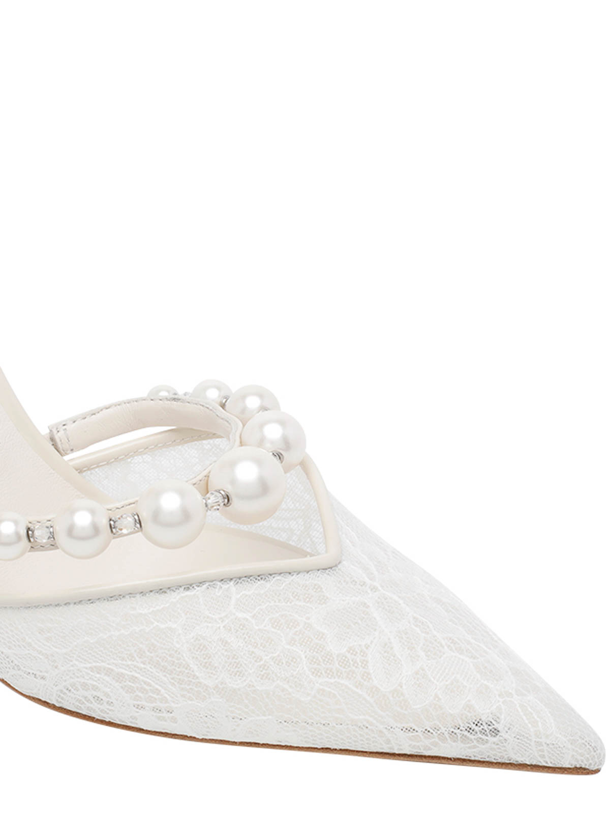 White Aurelie Pumps AURELIE85DRJIVORYWHITE (JIMMY CHOO / パンプス・ハイヒール ) | JIMMY CHOO (ジミー チュウ)(3)