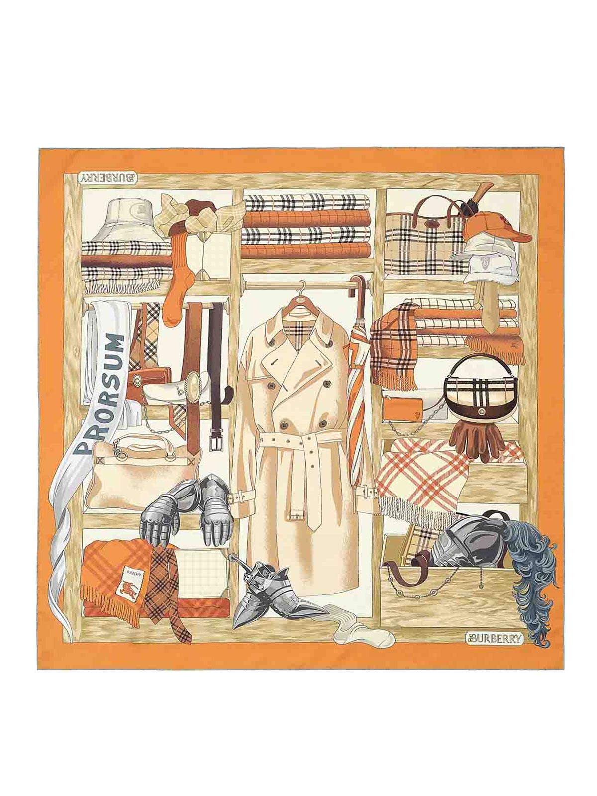 Orange Wardrobe Scarf 8125643 (Burberry / スカーフ・マフラー ) | Burberry (バーバリー)
