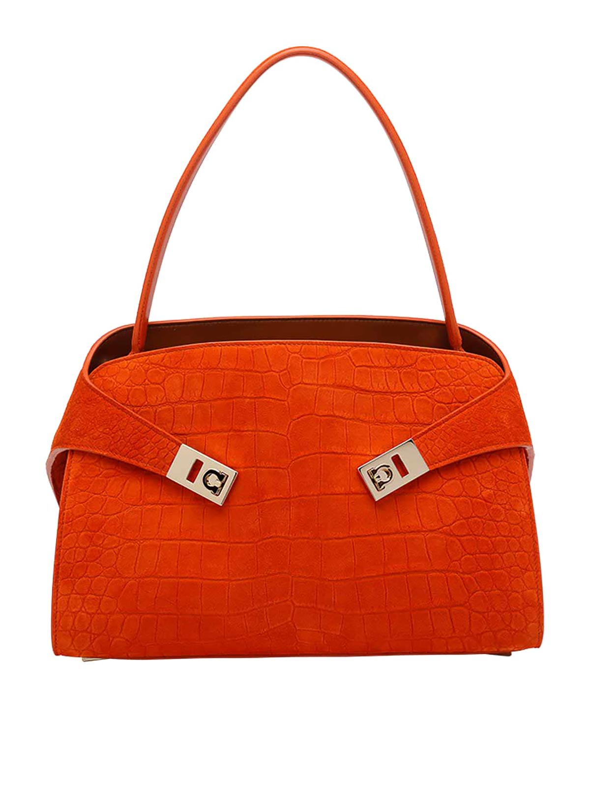 Orange Small Hug Shoulder Bag 792870219816 (FERRAGAMO / ハンドバッグ・ショルダーバッグ ) | FERRAGAMO (フェラガモ)