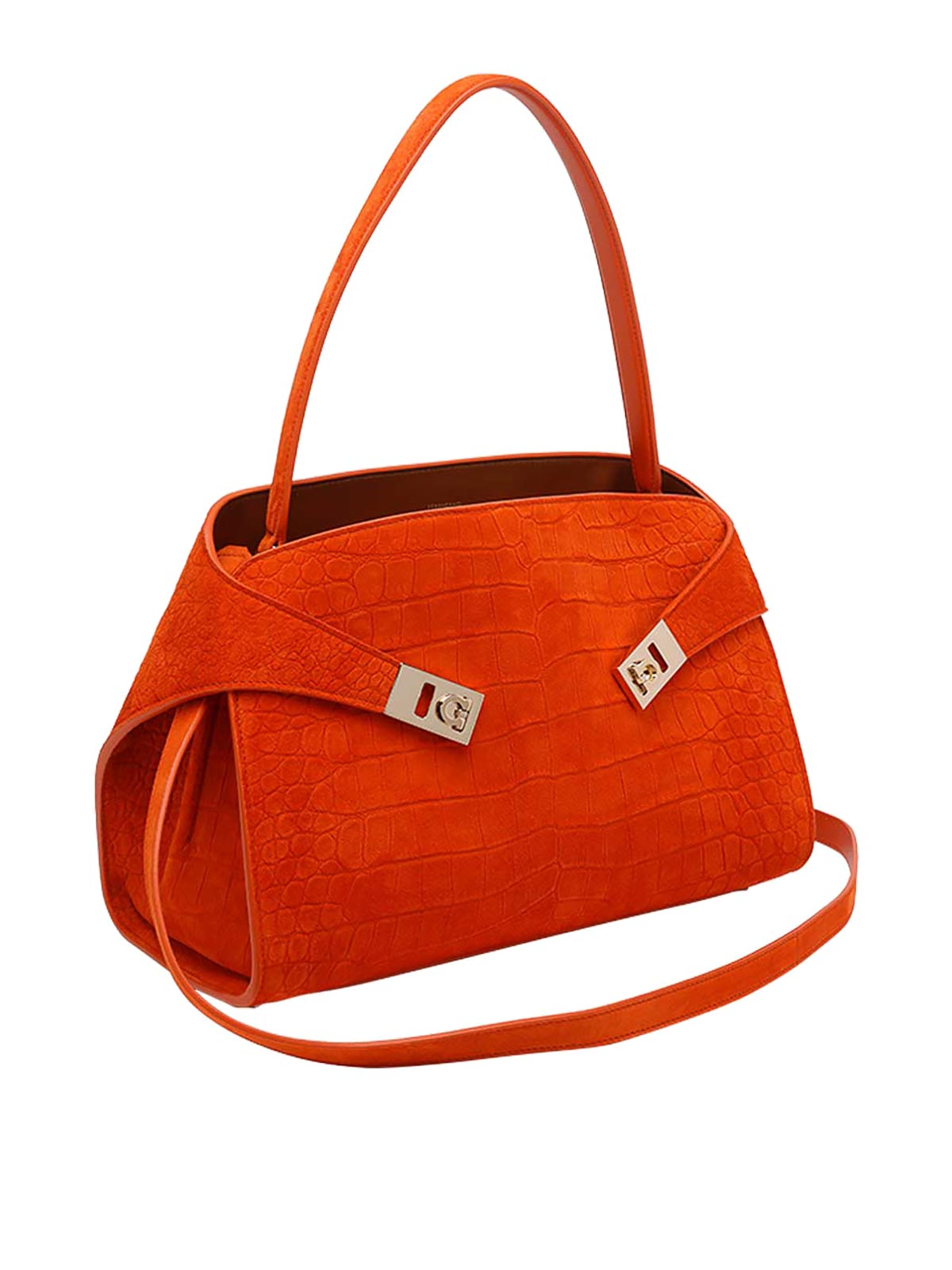 Orange Small Hug Shoulder Bag 792870219816 (FERRAGAMO / ハンドバッグ・ショルダーバッグ ) | FERRAGAMO (フェラガモ)(1)