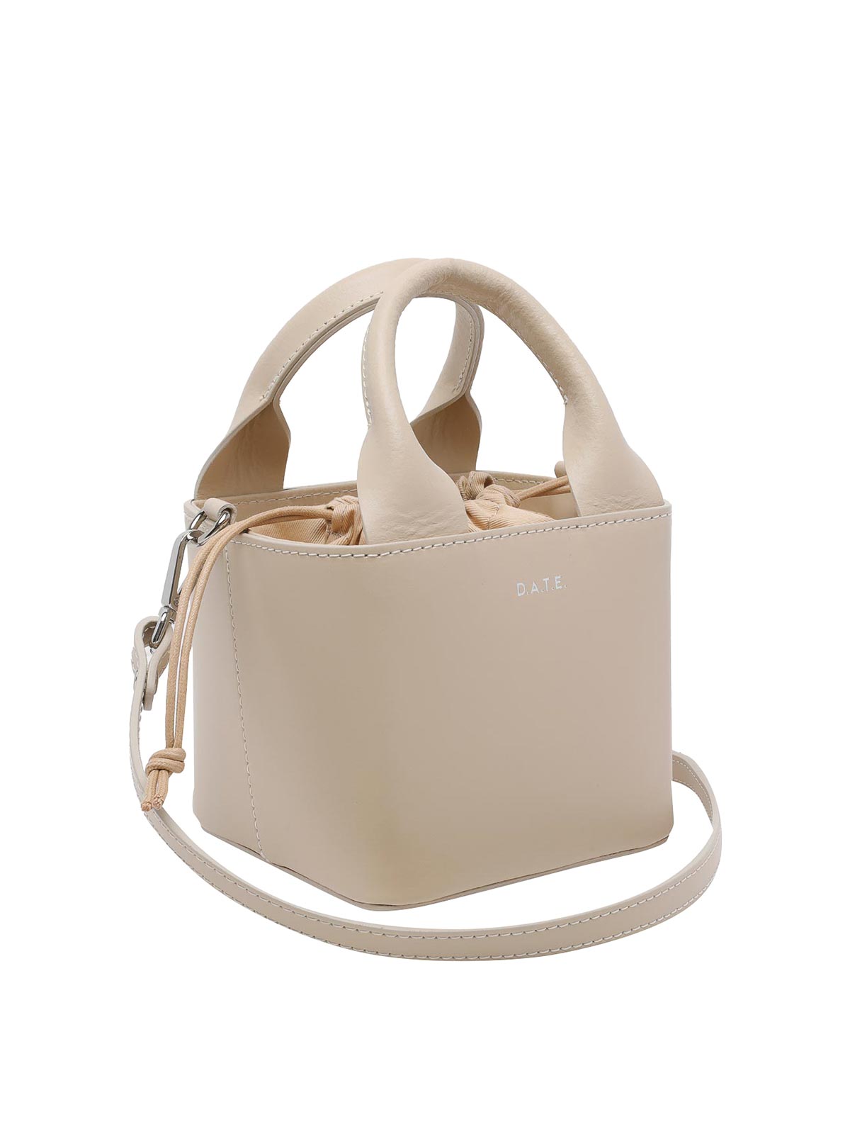 Beige Cubo Leather Handbag B441CBLEBI (D.A.T.E. / ハンドバッグ・ショルダーバッグ ) | D.A.T.E. (デイト)(1)