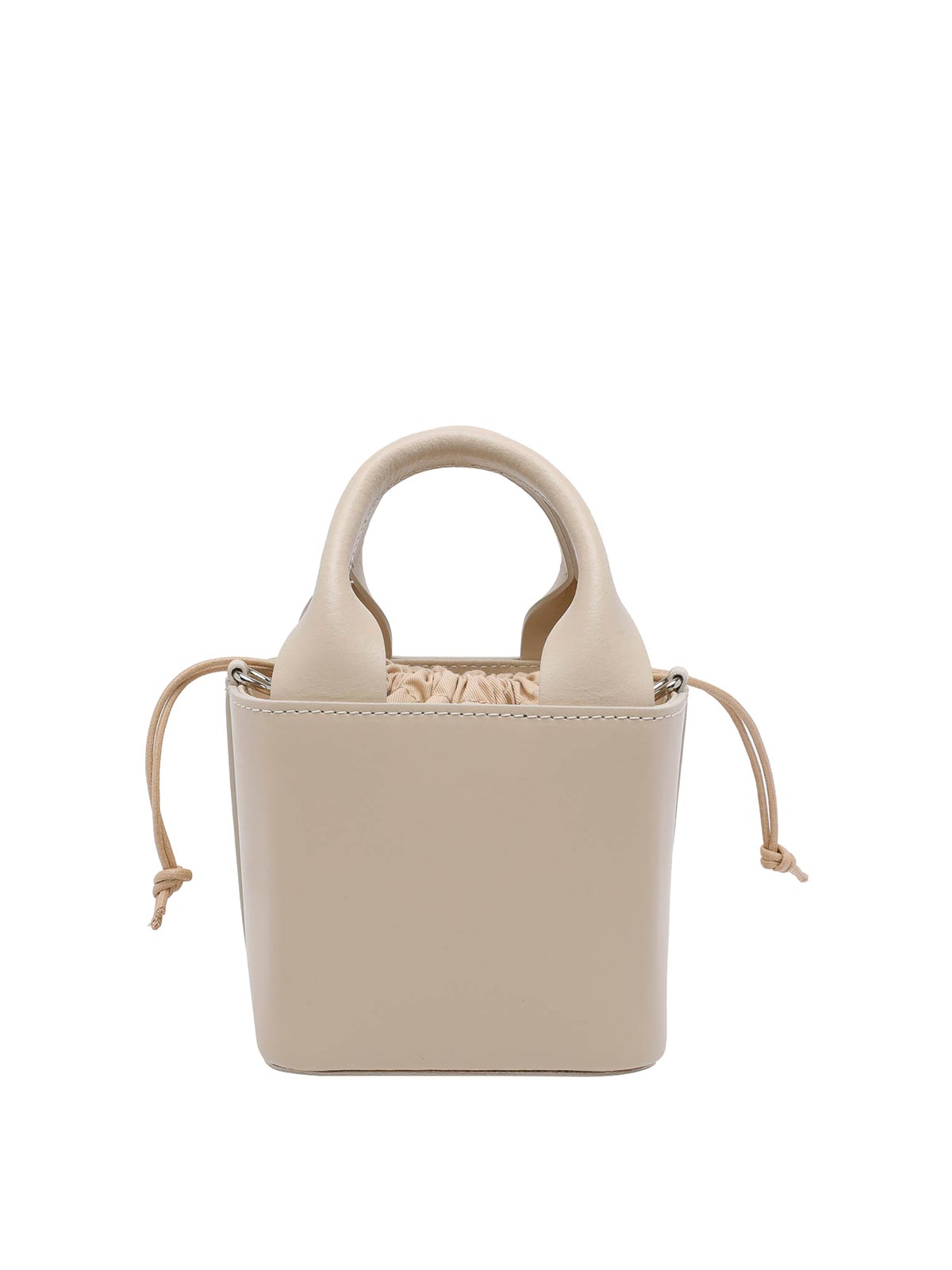 Beige Cubo Leather Handbag B441CBLEBI (D.A.T.E. / ハンドバッグ・ショルダーバッグ ) | D.A.T.E. (デイト)(2)