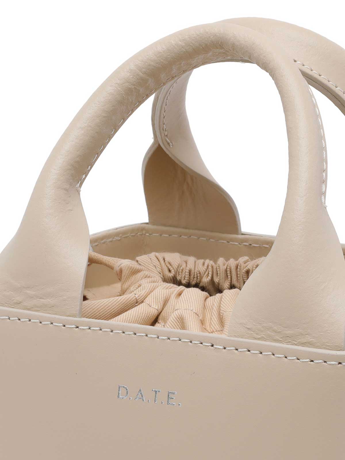 Beige Cubo Leather Handbag B441CBLEBI (D.A.T.E. / ハンドバッグ・ショルダーバッグ ) | D.A.T.E. (デイト)(3)