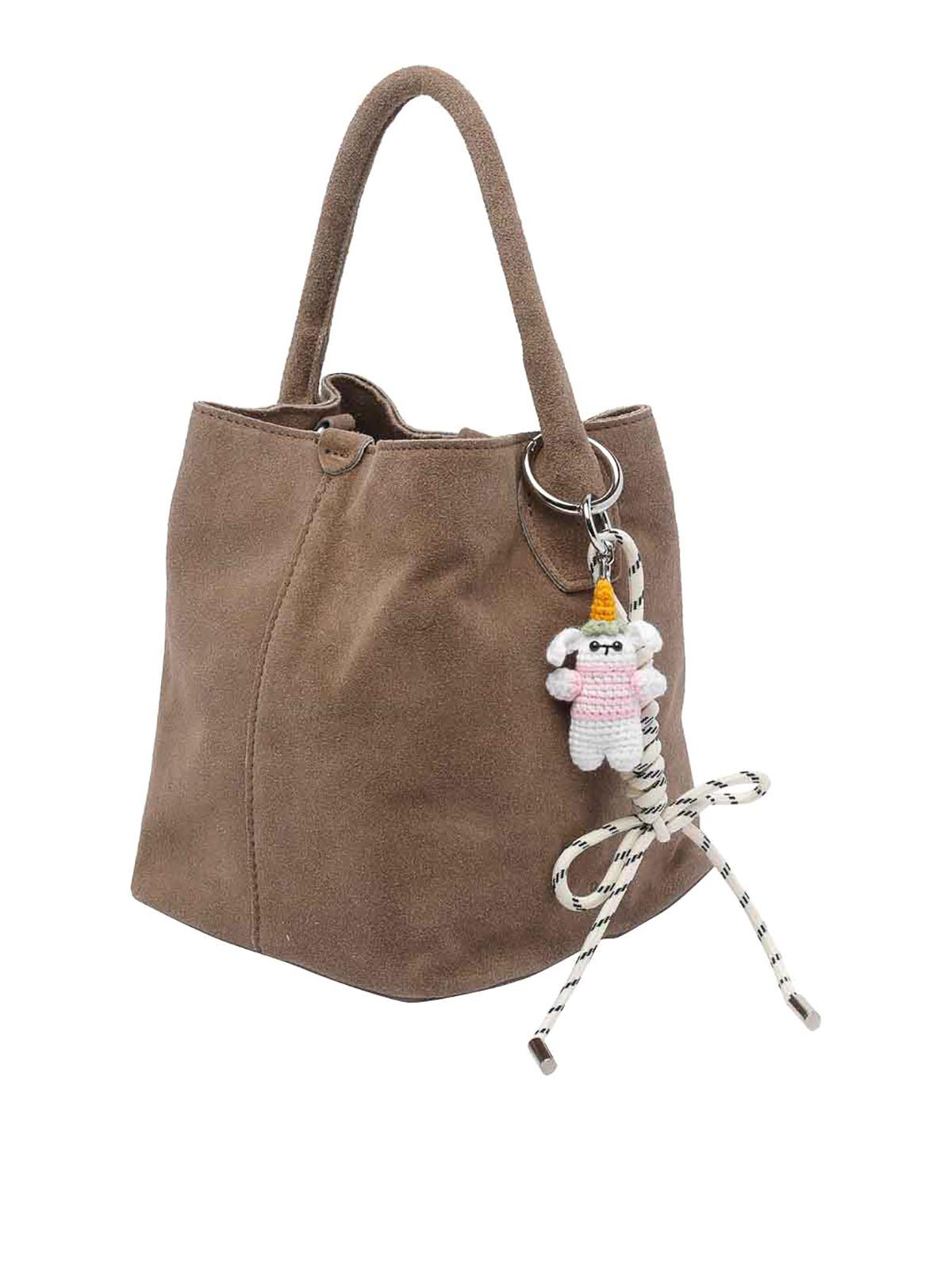 Taupe Suede Basket Handbag B441PBSDTA (D.A.T.E. / ハンドバッグ・ショルダーバッグ ) | D.A.T.E. (デイト)(2)