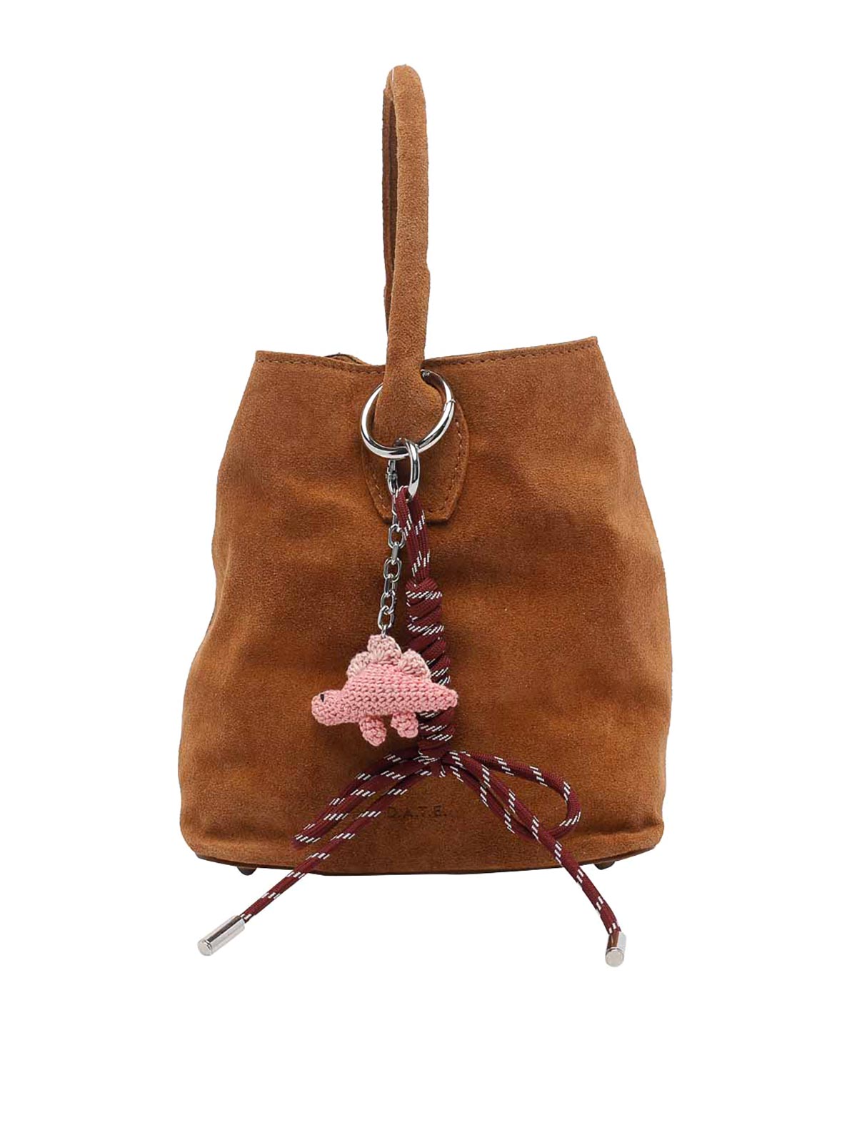 Brown Suede Paniere Handbag B441PBSDCU (D.A.T.E. / ハンドバッグ・ショルダーバッグ ) | D.A.T.E. (デイト)