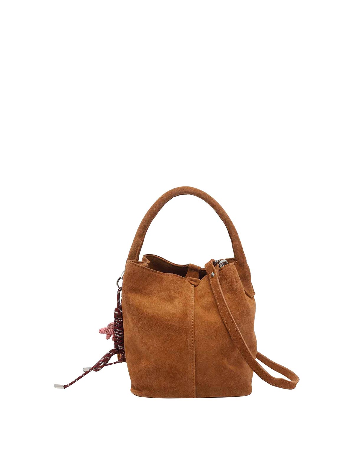Brown Suede Paniere Handbag B441PBSDCU (D.A.T.E. / ハンドバッグ・ショルダーバッグ ) | D.A.T.E. (デイト)(1)