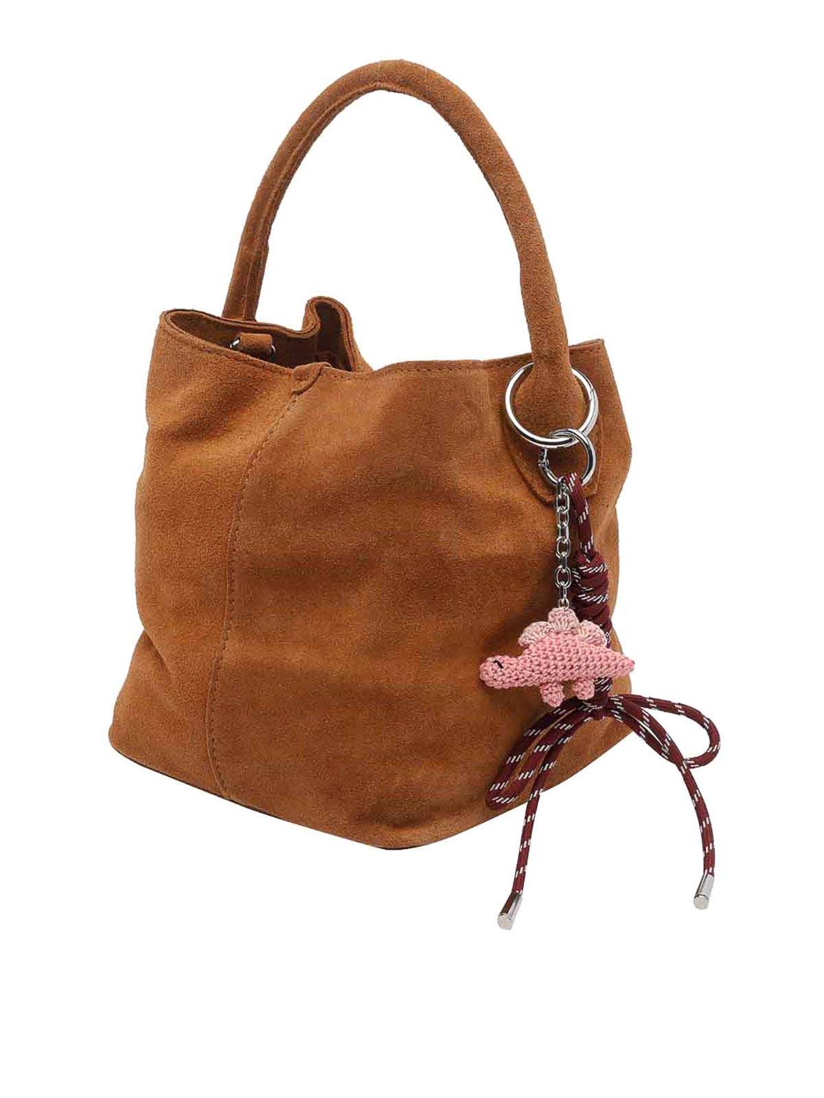 Brown Suede Paniere Handbag B441PBSDCU (D.A.T.E. / ハンドバッグ・ショルダーバッグ ) | D.A.T.E. (デイト)(2)