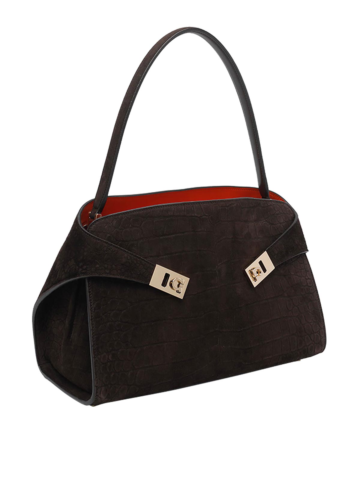 Brown Small Hug Shoulder Bag 792871219816 (FERRAGAMO / ハンドバッグ・ショルダーバッグ ) | FERRAGAMO (フェラガモ)(1)