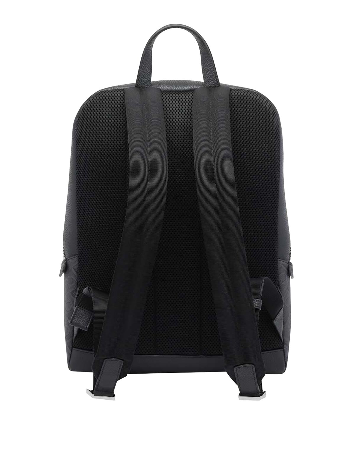 Black And Grey Embossed Gancini Backpack 779699241366 (FERRAGAMO / バックパック ) | FERRAGAMO (フェラガモ)(2)