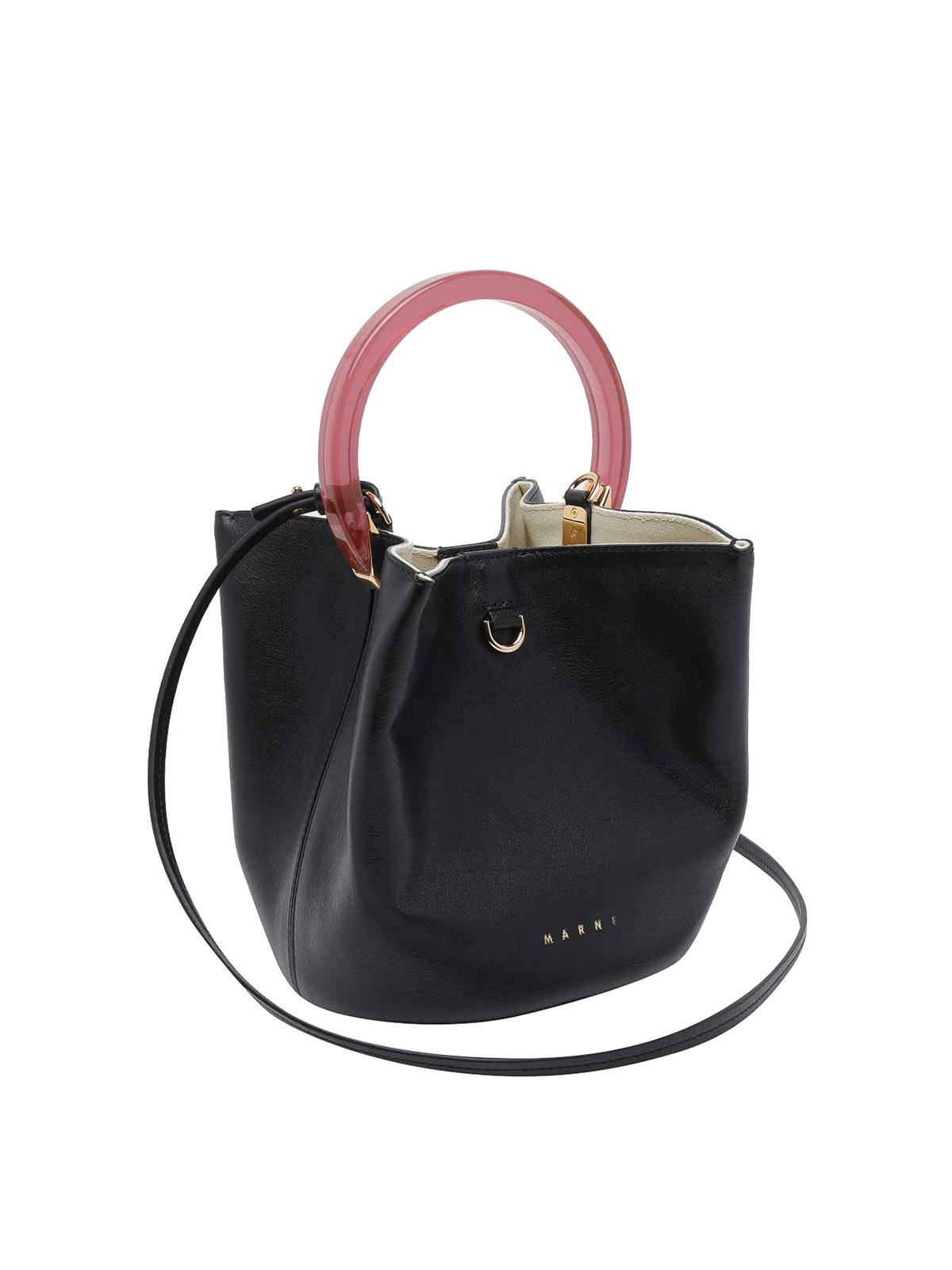 Black Pannier Handbag SCMP0083U0P891500N99 (Marni / ハンドバッグ・ショルダーバッグ ) | Marni (マルニ)(1)