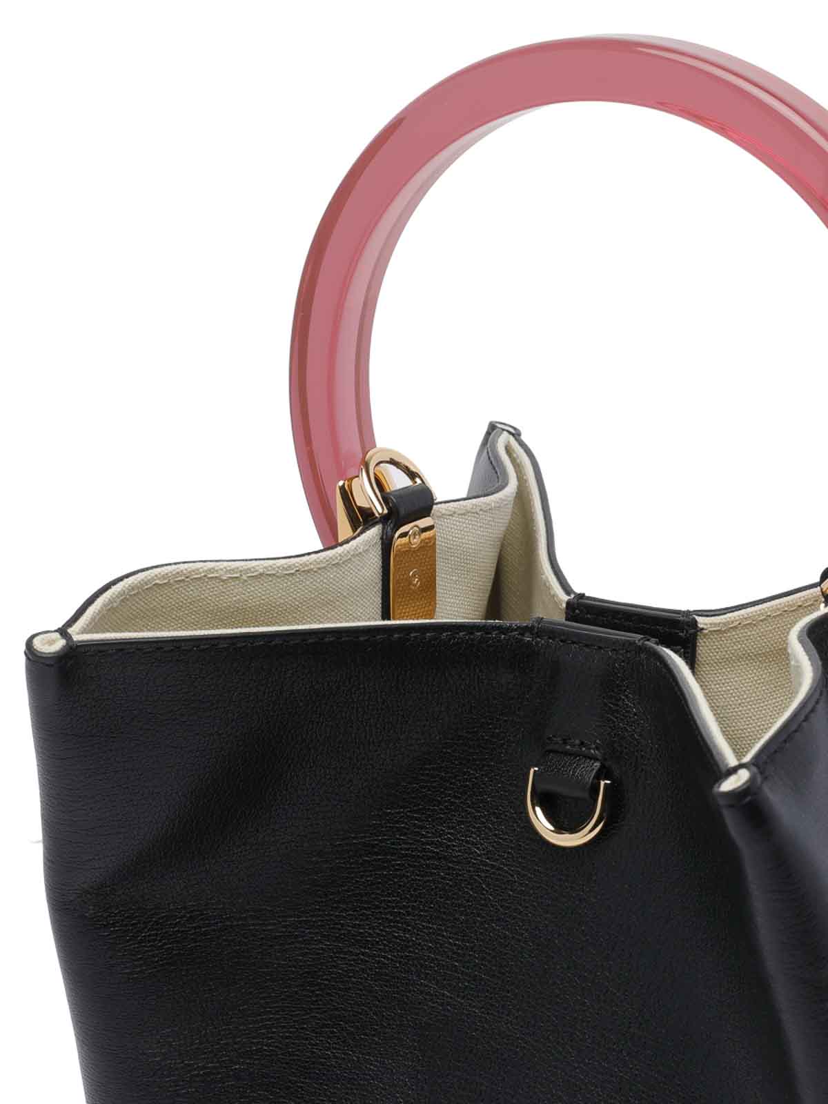 Black Pannier Handbag SCMP0083U0P891500N99 (Marni / ハンドバッグ・ショルダーバッグ ) | Marni (マルニ)(3)