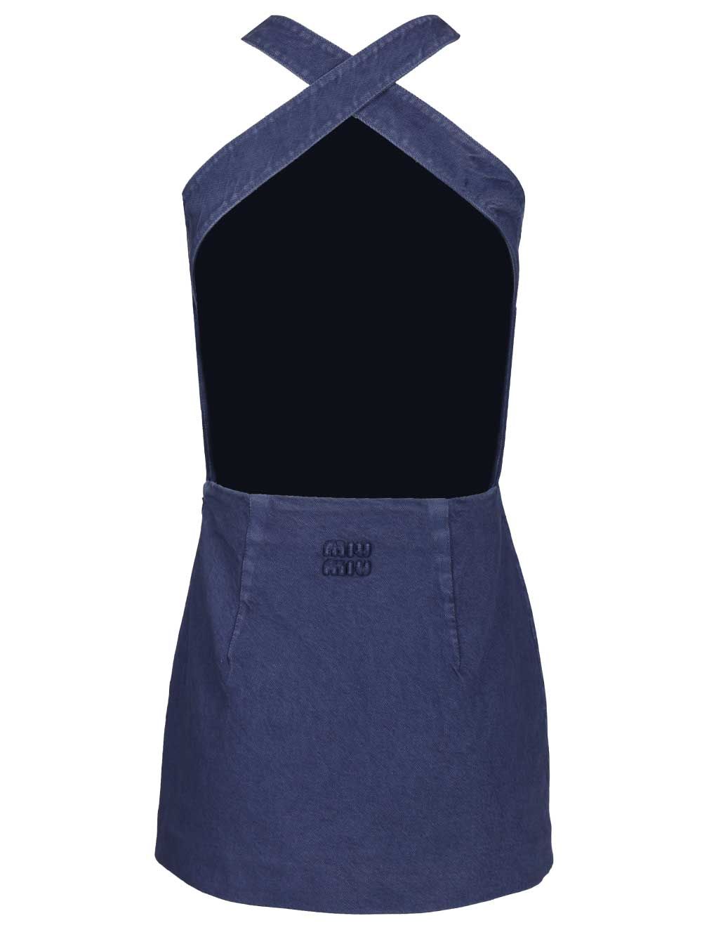 Gabardine mini dress MF6345 (MIU MIU / ワンピース・ドレス・オールインワン ) | MIU MIU (ミュウミュウ)(1)